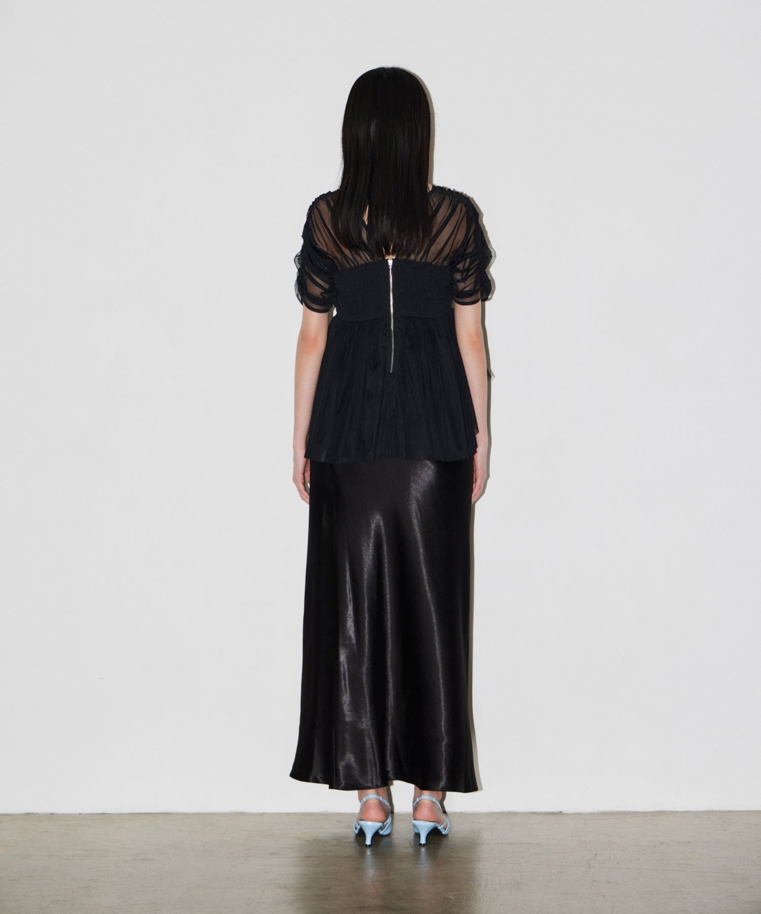 SATIN NARROW SKIRT SETUP