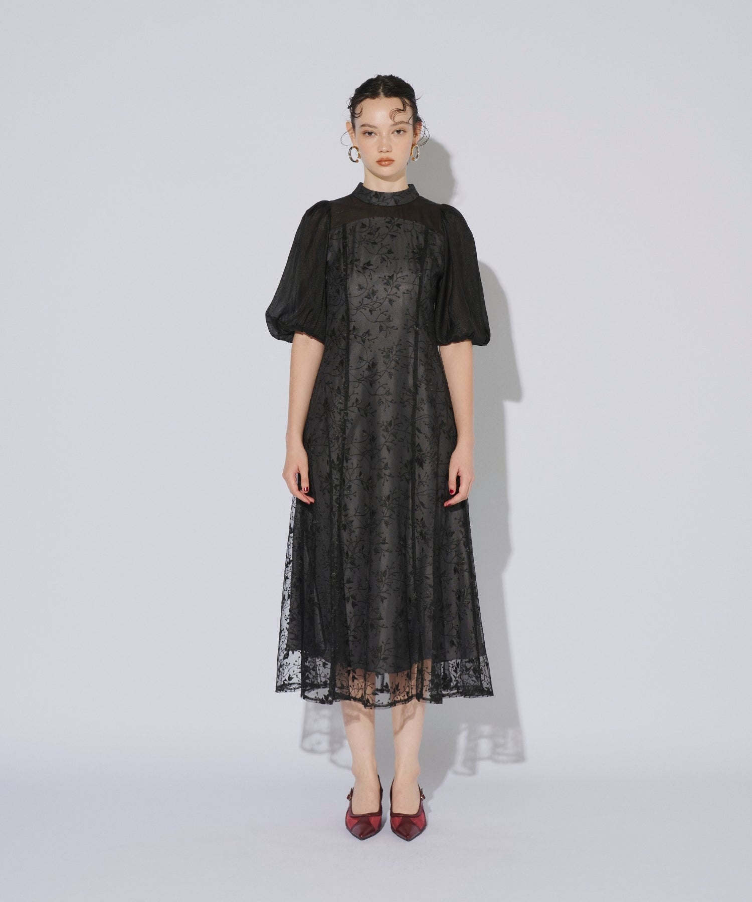 ORGANDY SLEEVE DRESS