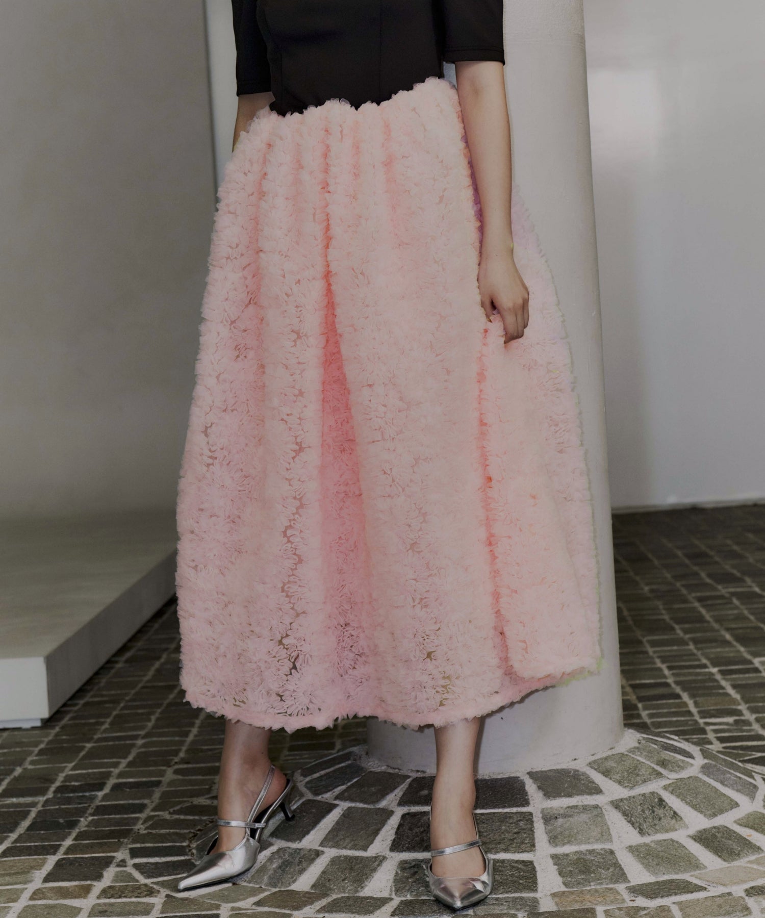 MOCOMOCO SET UP HALF SLEEVE DRESS