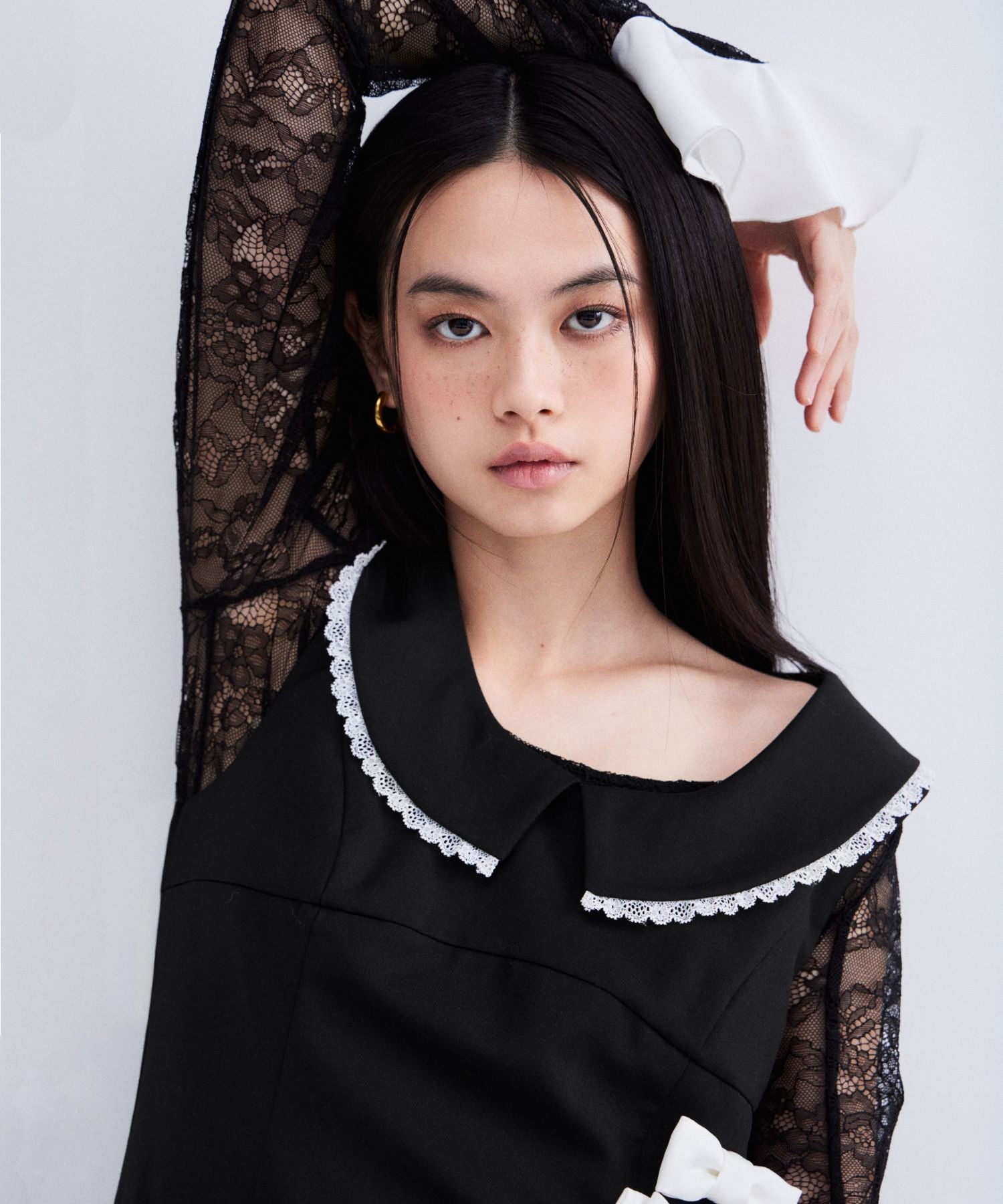 MIXED RIBBON LINE DRESS