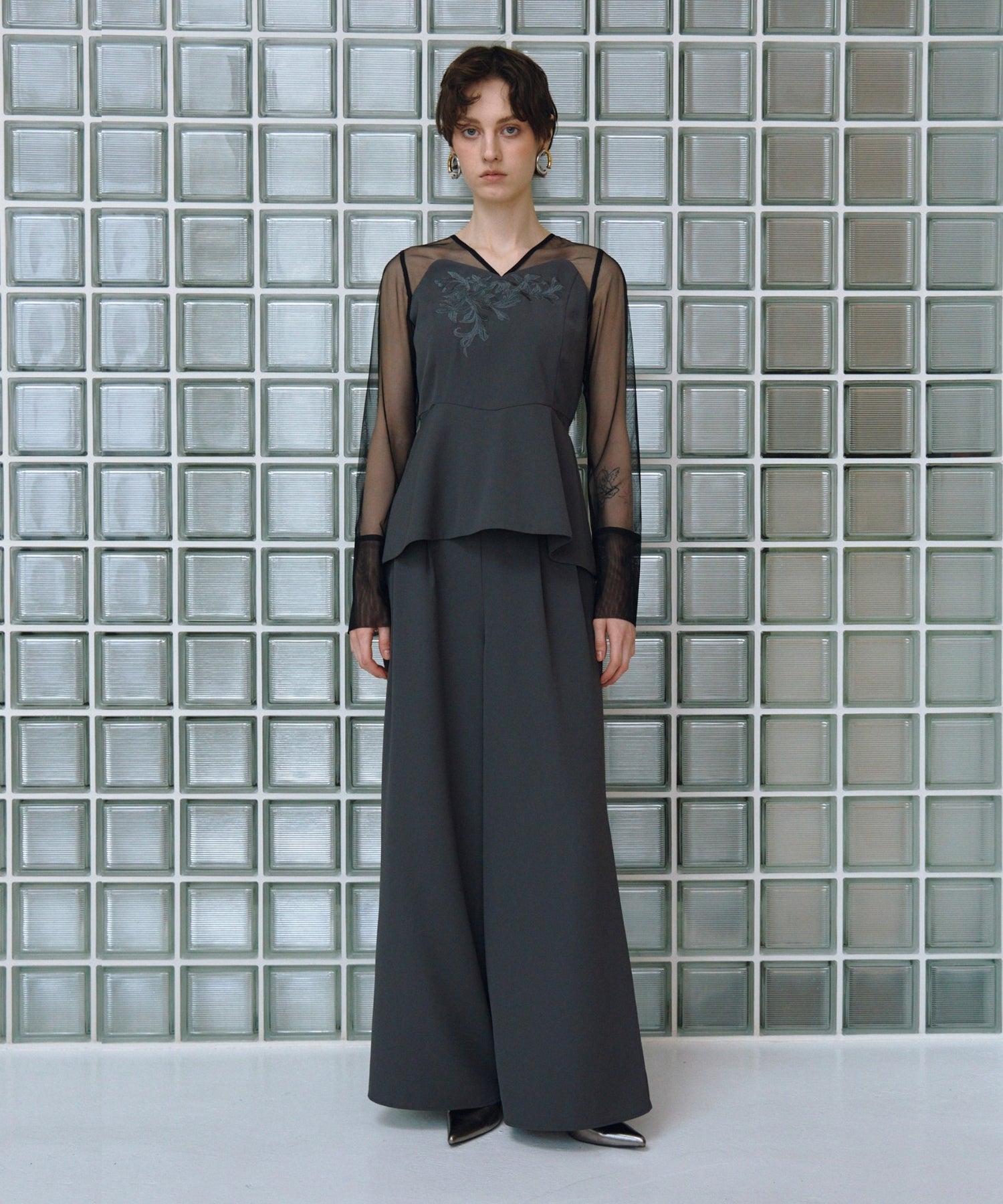 LACE PANEL ACCENT SETUP PANTS DRESS