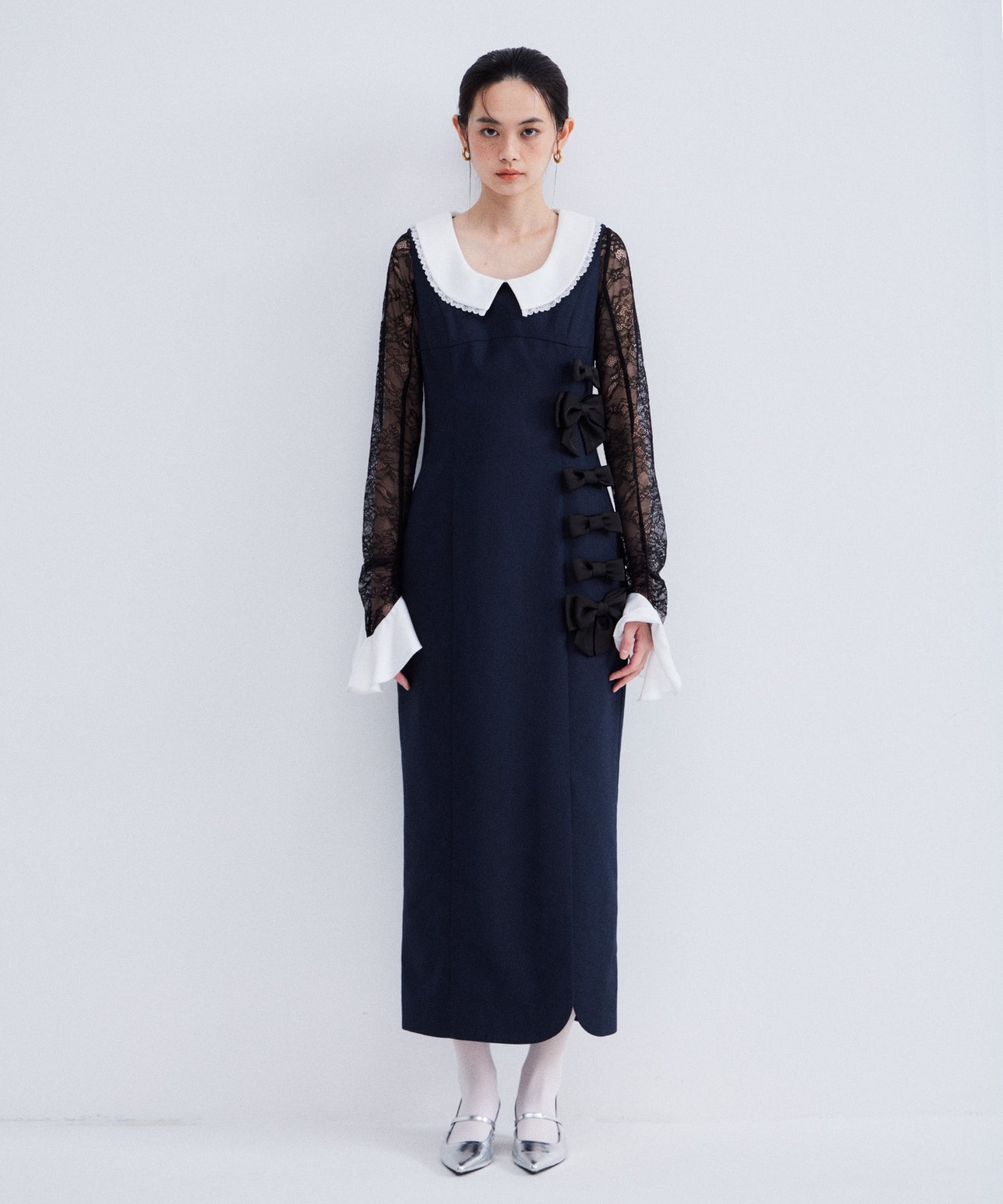 MIXED RIBBON LINE DRESS