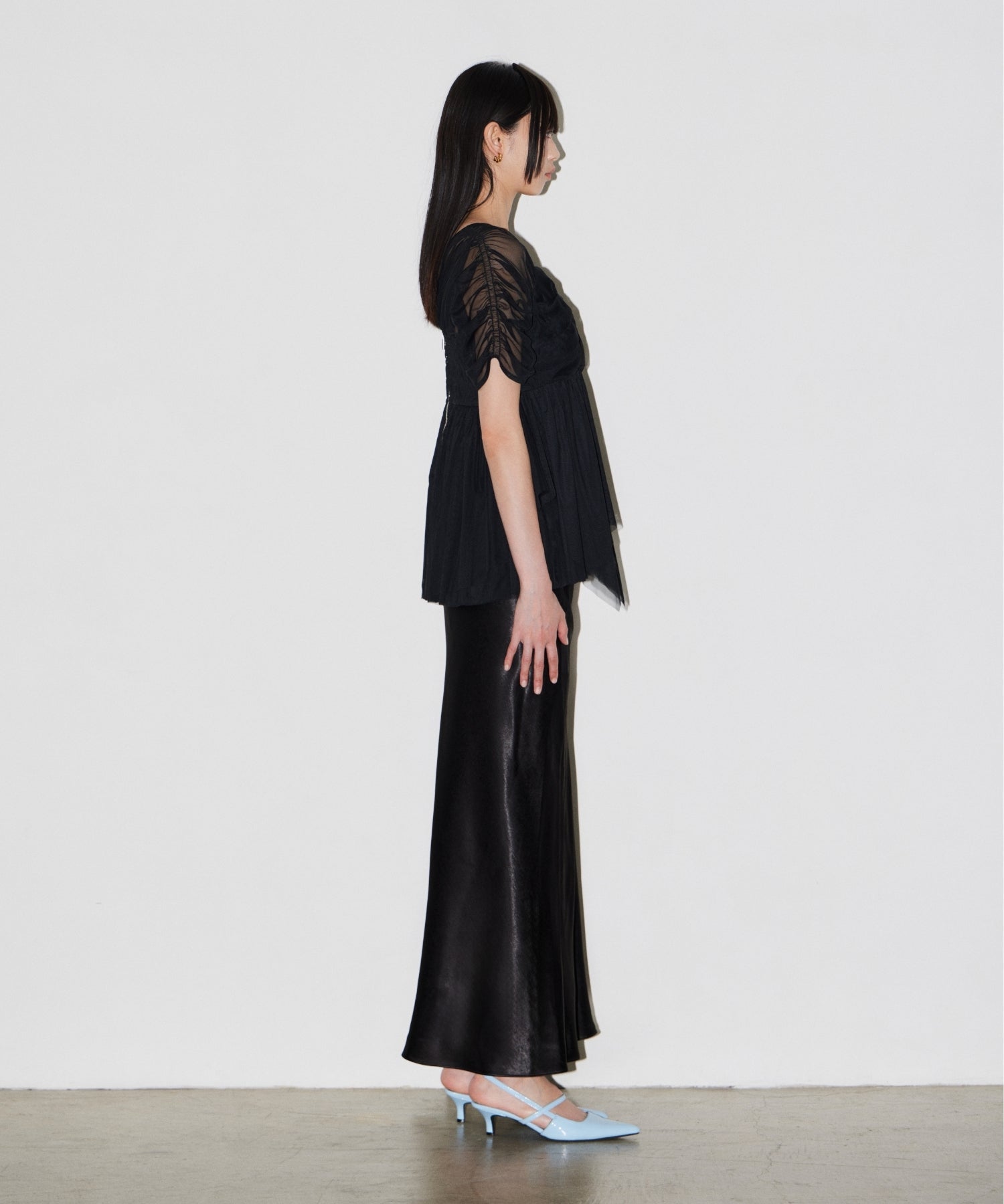 SATIN NARROW SKIRT SETUP