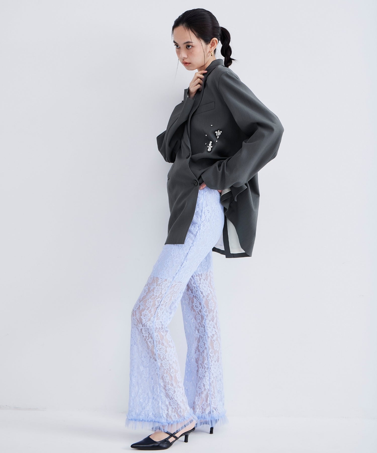 LACE FLARE PANTS