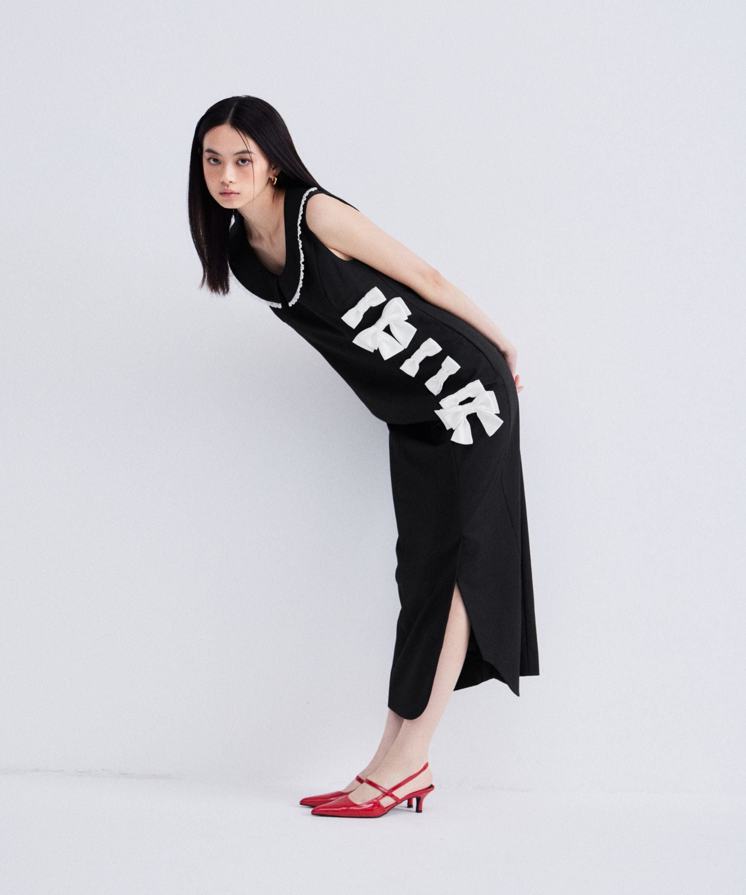 MIXED RIBBON LINE DRESS