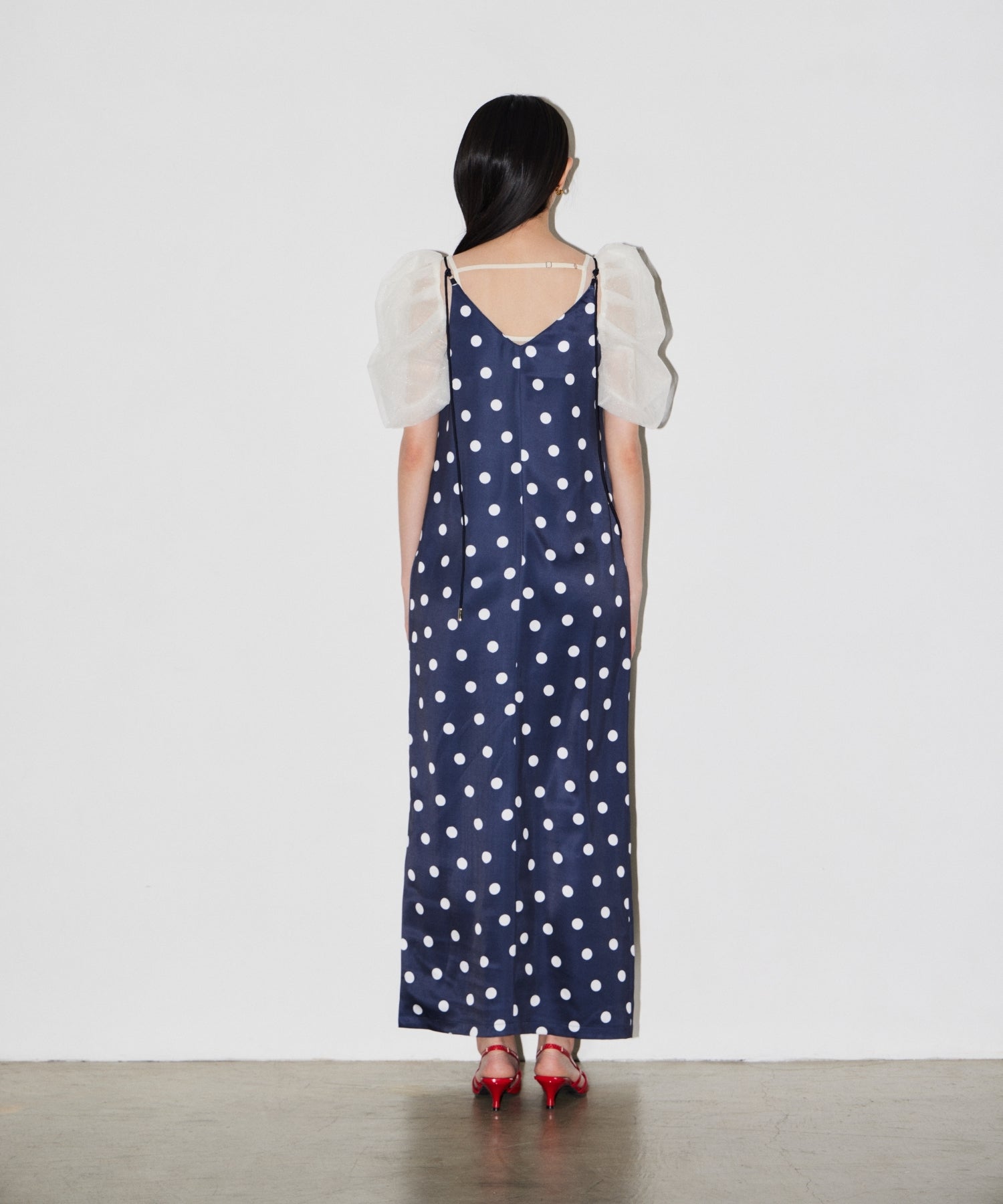 【POPUP】MINIMAL DOT SATIN DRESS