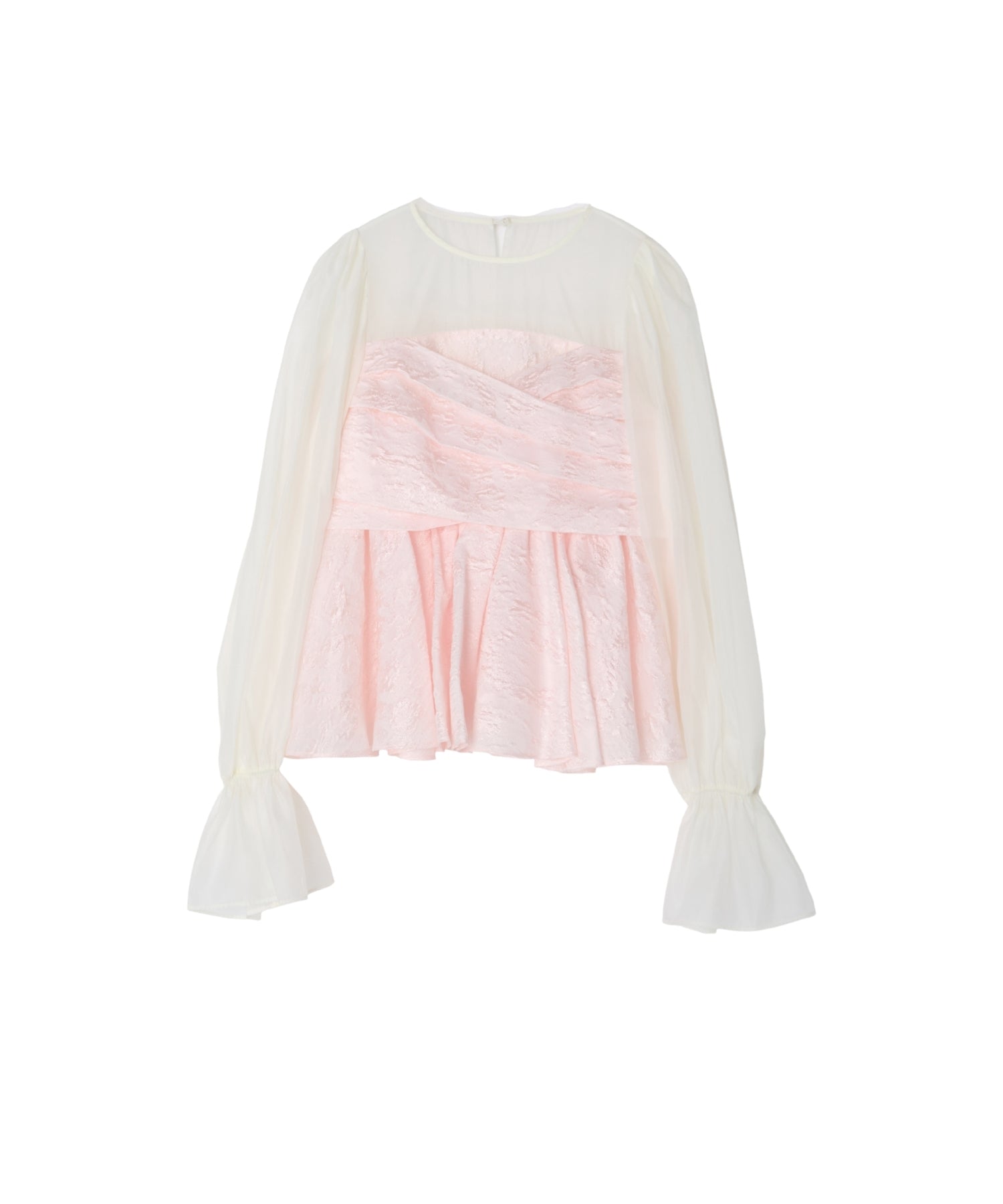 JACQUARD PEPLUM PANTS DRESS
