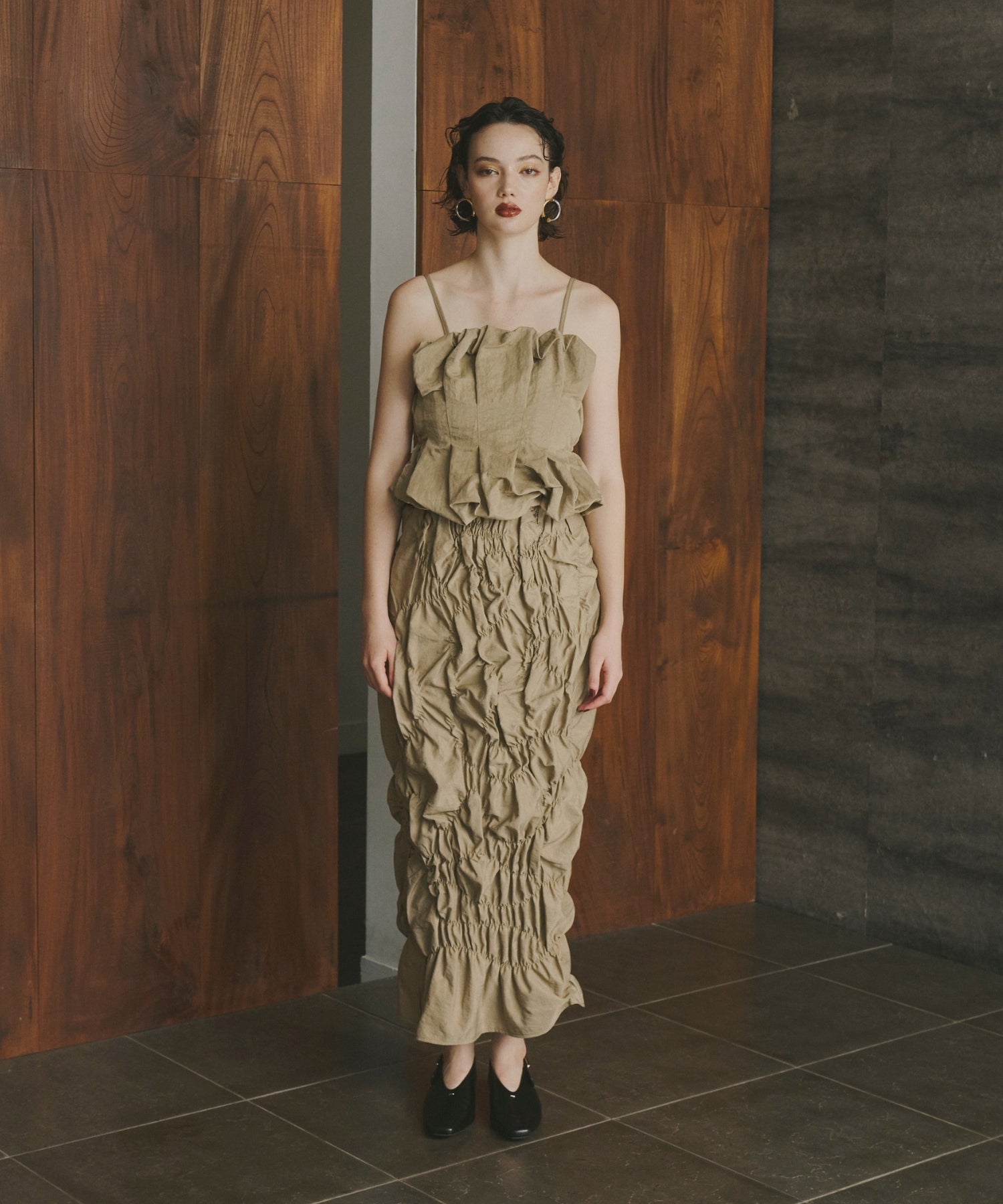 RANDOM SHIRRING SETUP DRESS