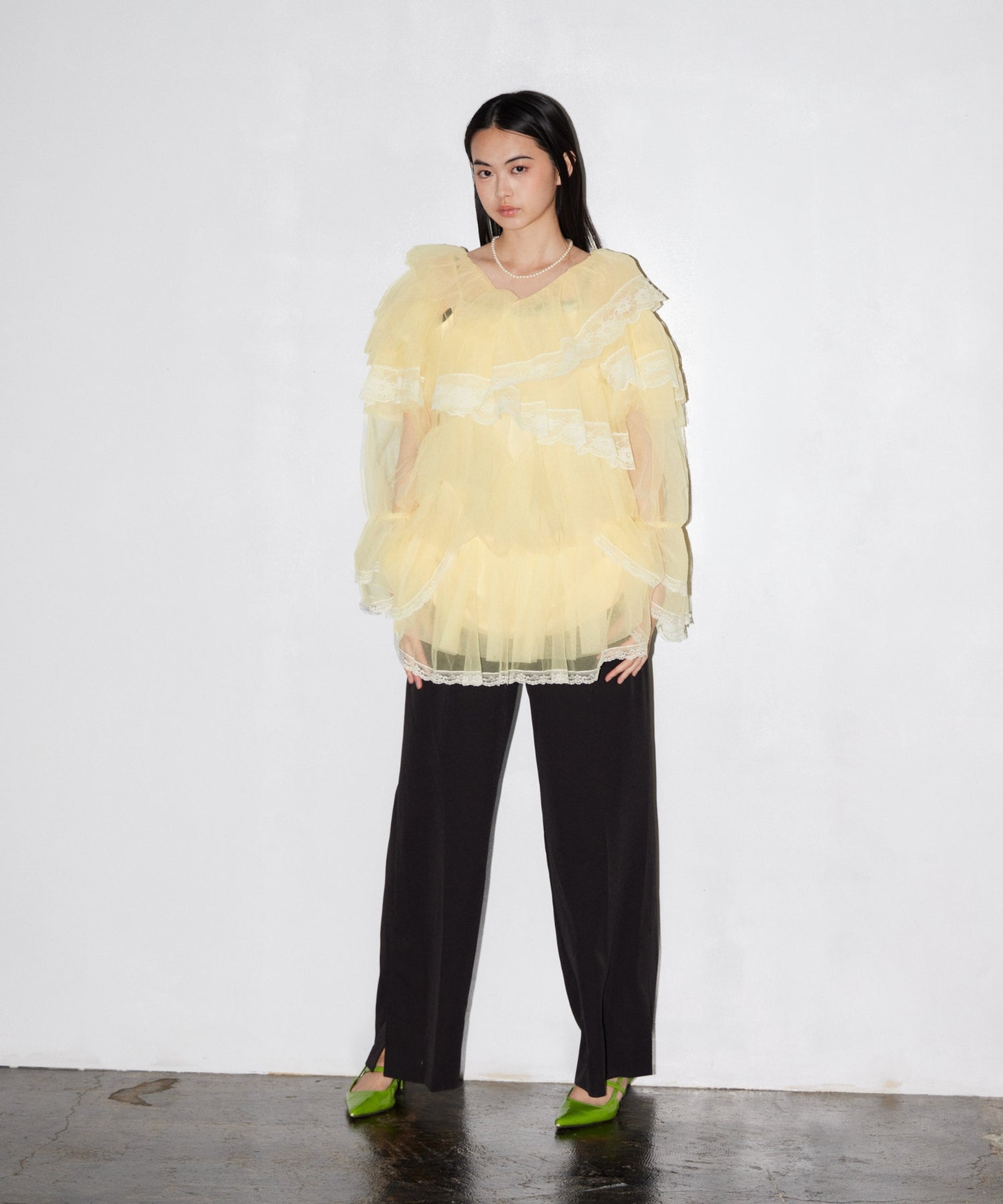 RUFFLE TULLE TOPS & MINI DRESS