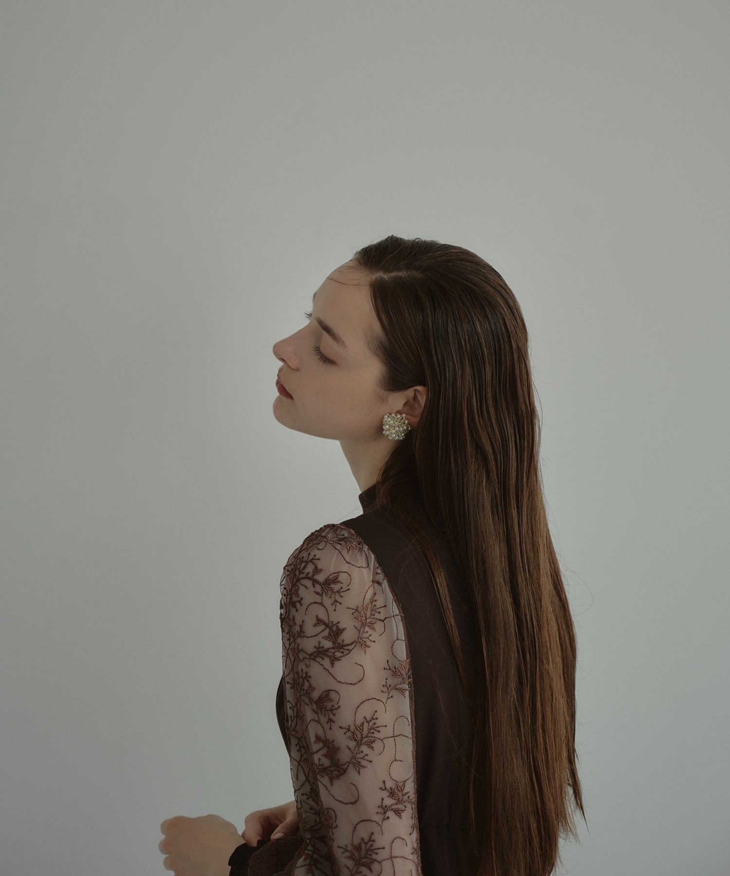 SLEEVE EMBROIDERY DRESS
