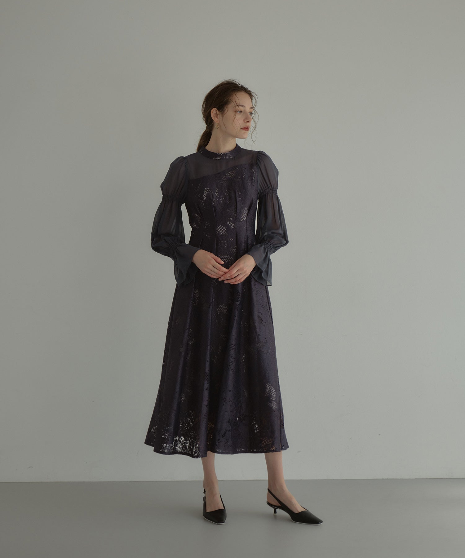 ASYMMETRY TACK DRESS