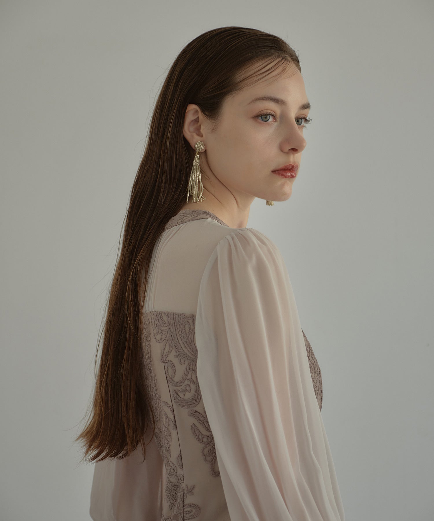 DAMASK GATHER DRESS