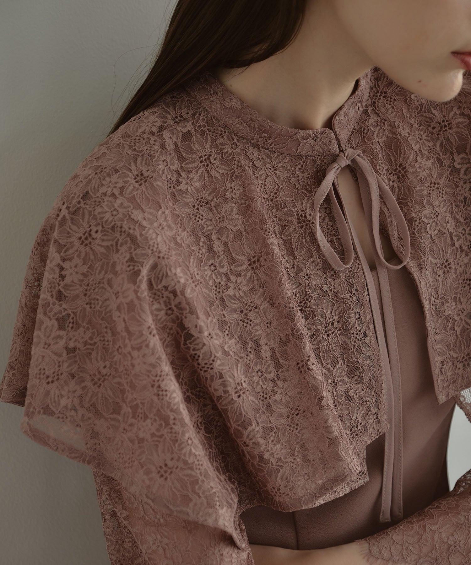 LAYERED CAPE DRESS