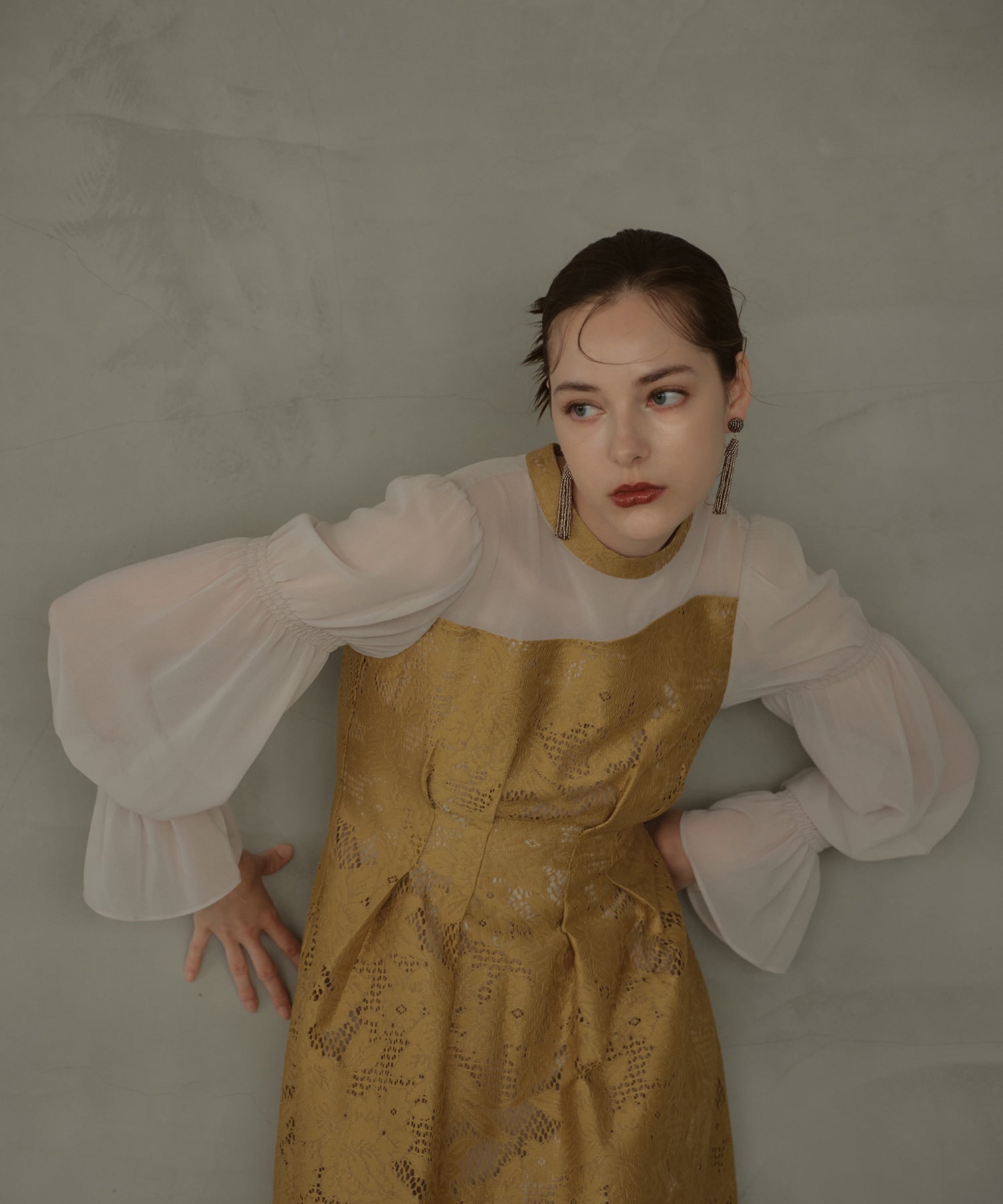 ASYMMETRY TACK DRESS