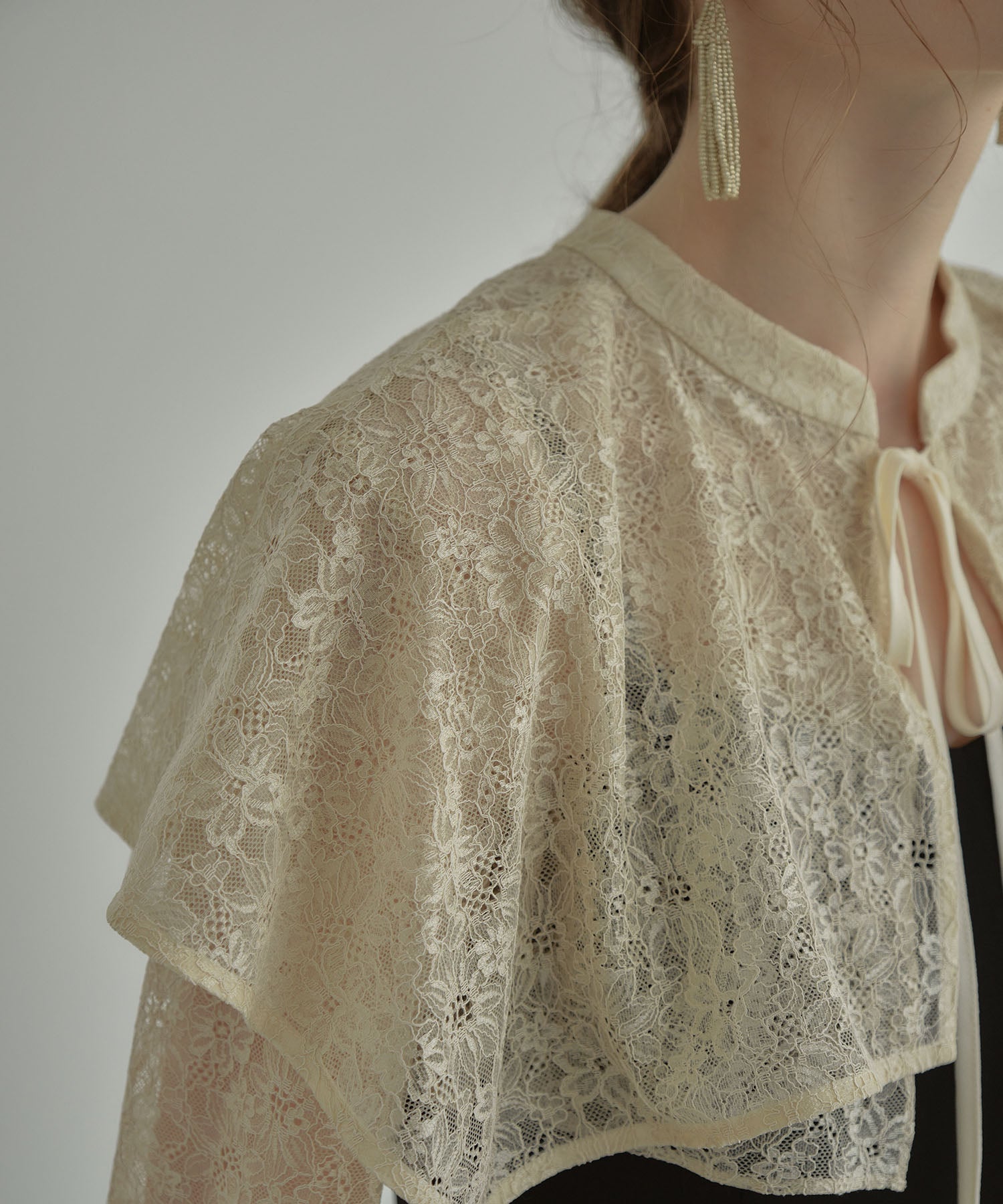 LAYERED CAPE DRESS