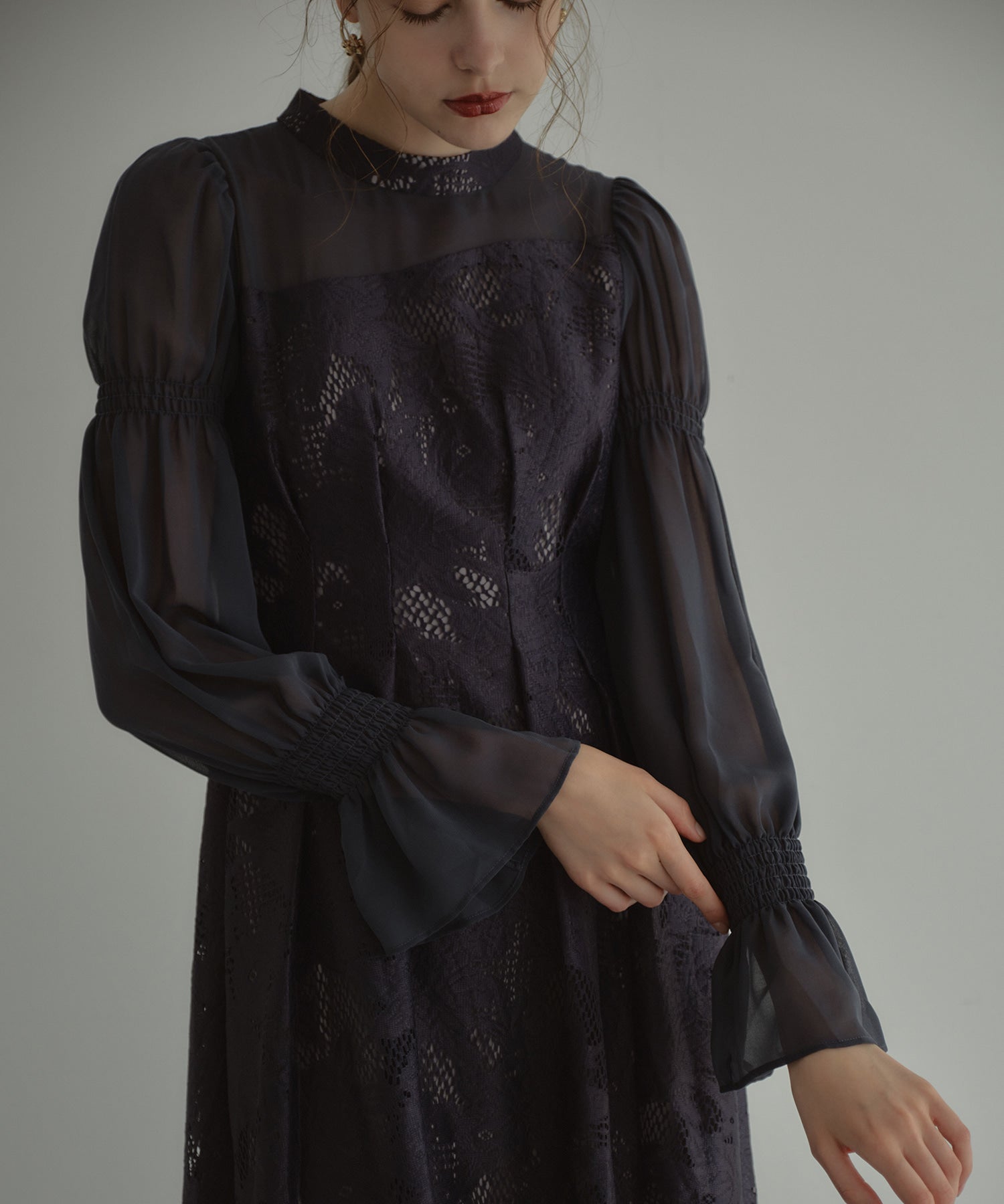 ASYMMETRY TACK DRESS