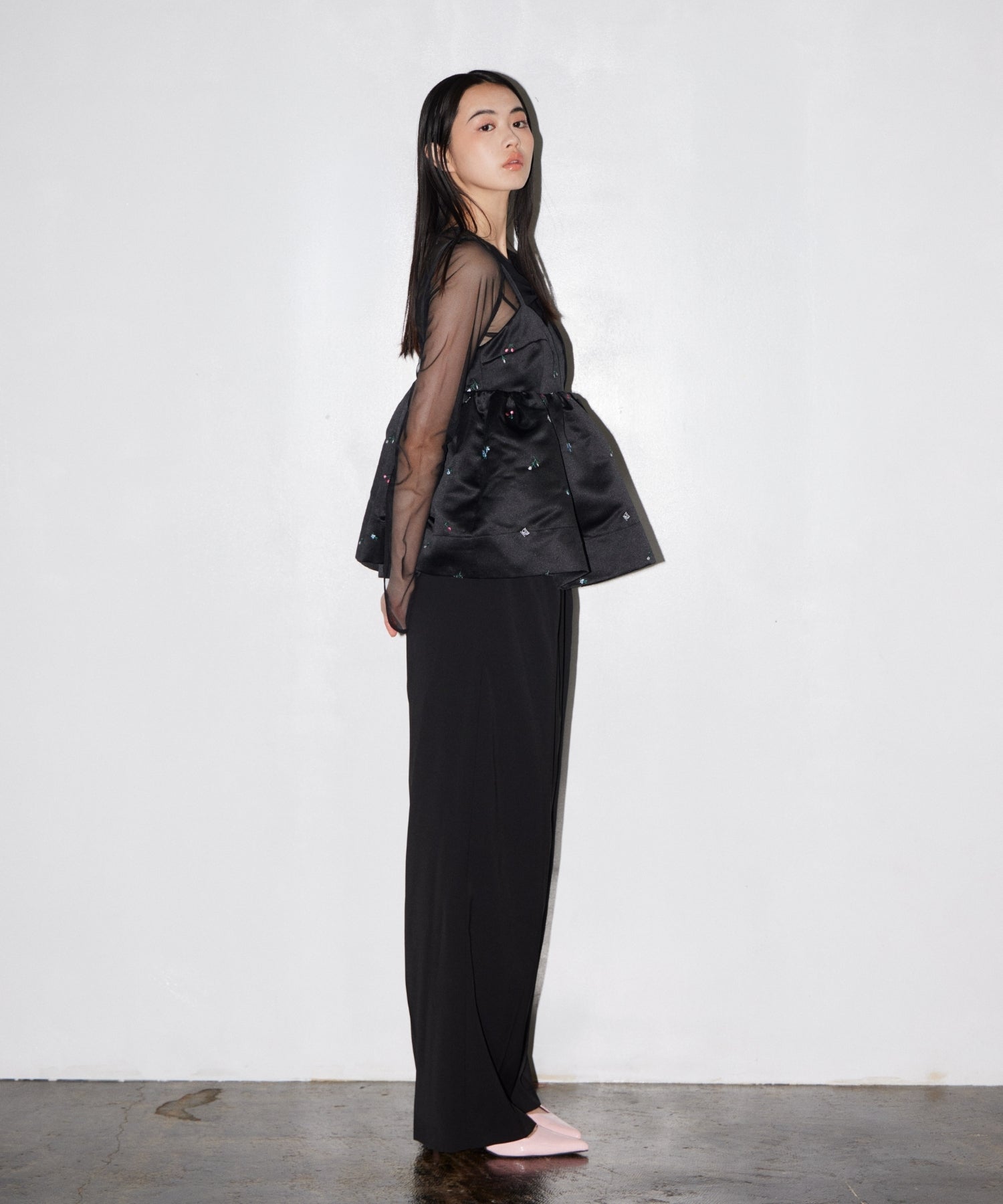 【POPUP】DOT SHEER TOPS