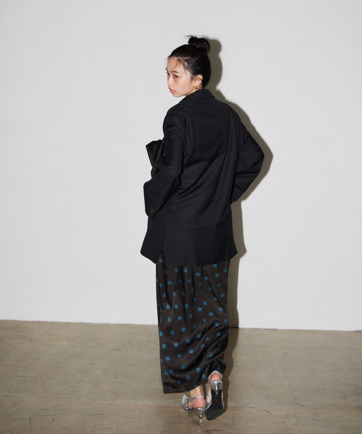 【POPUP】MINIMAL DOT SATIN DRESS