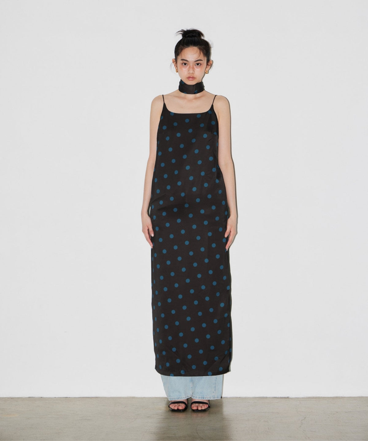 【POPUP】MINIMAL DOT SATIN DRESS