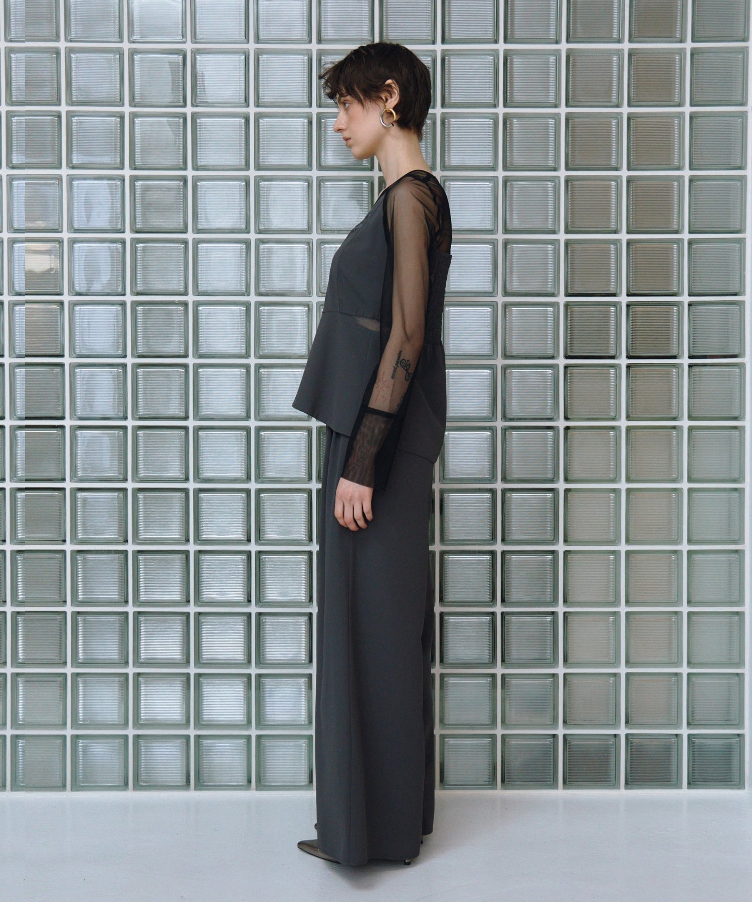 LACE PANEL ACCENT SETUP PANTS DRESS