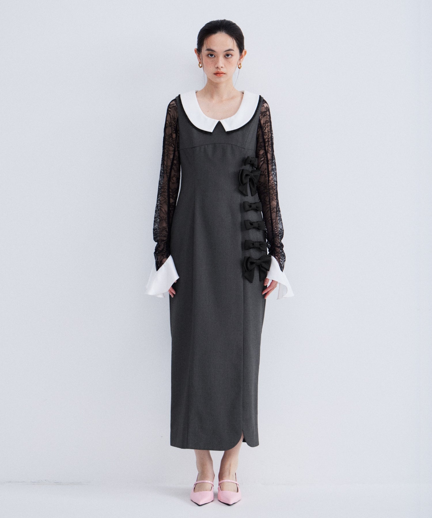 MIXED RIBBON LINE DRESS