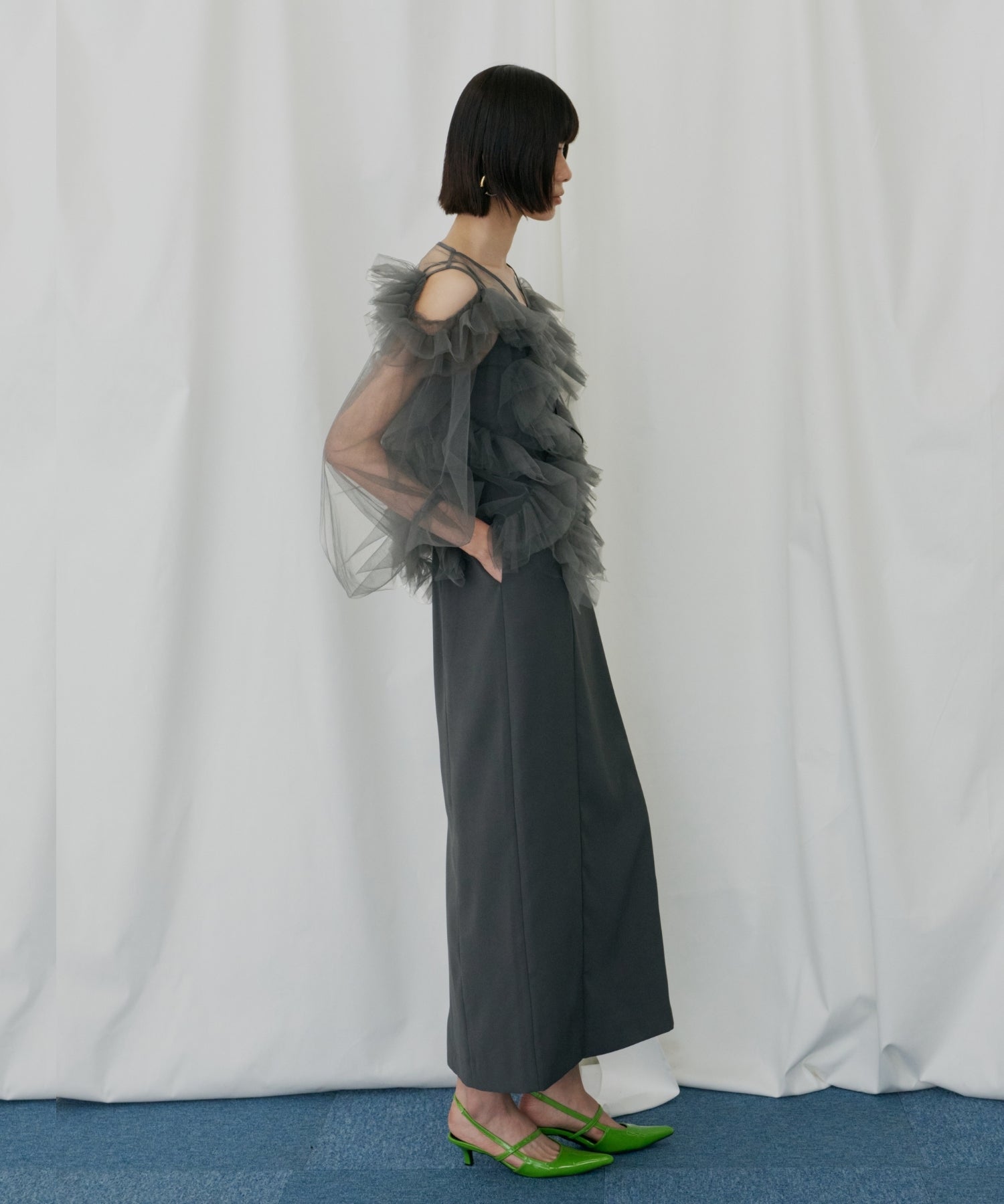 ZIGZAG TULLE DRESS