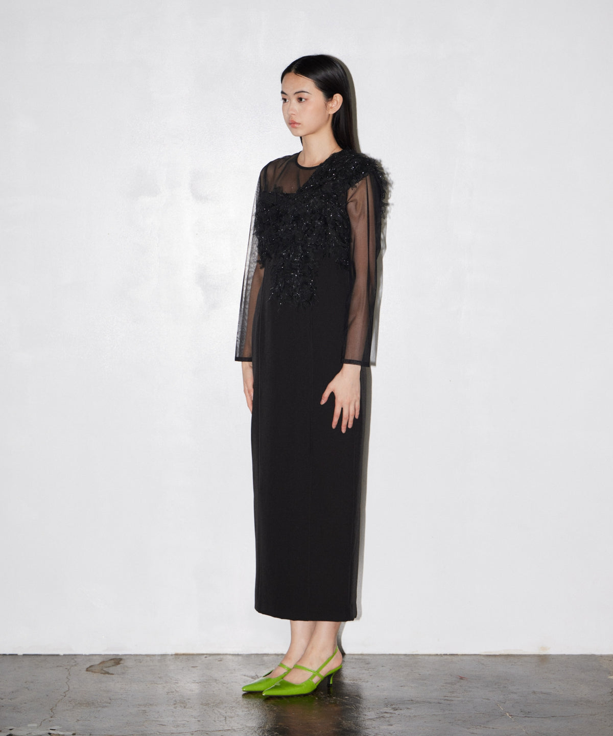 FRINGE GLITTER KNOT DRESS