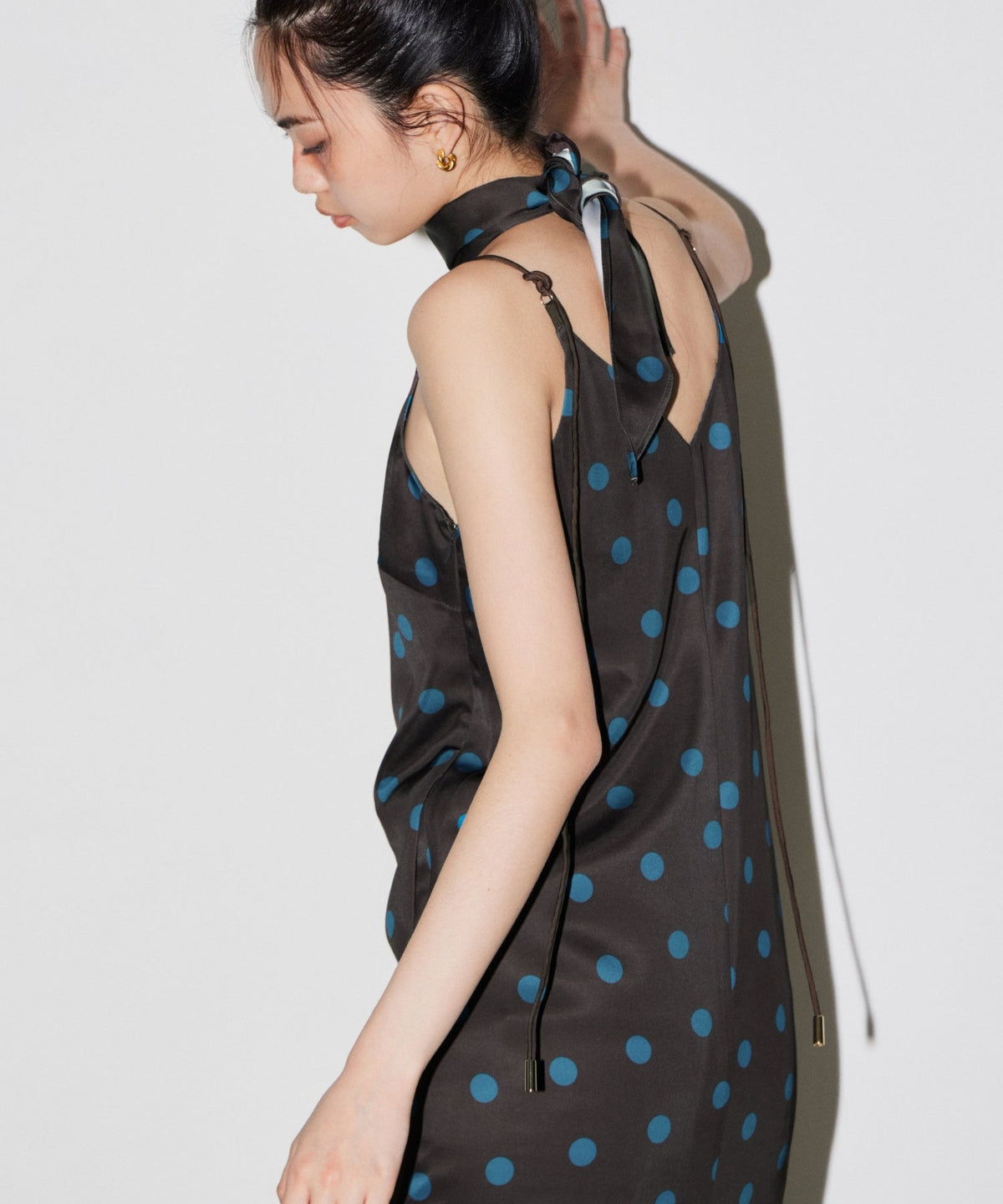 【POPUP】MINIMAL DOT SATIN DRESS
