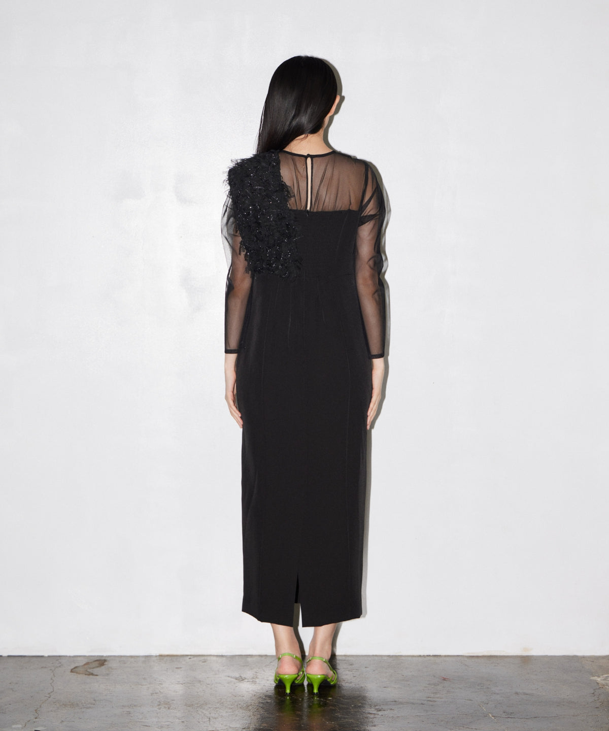 FRINGE GLITTER KNOT DRESS