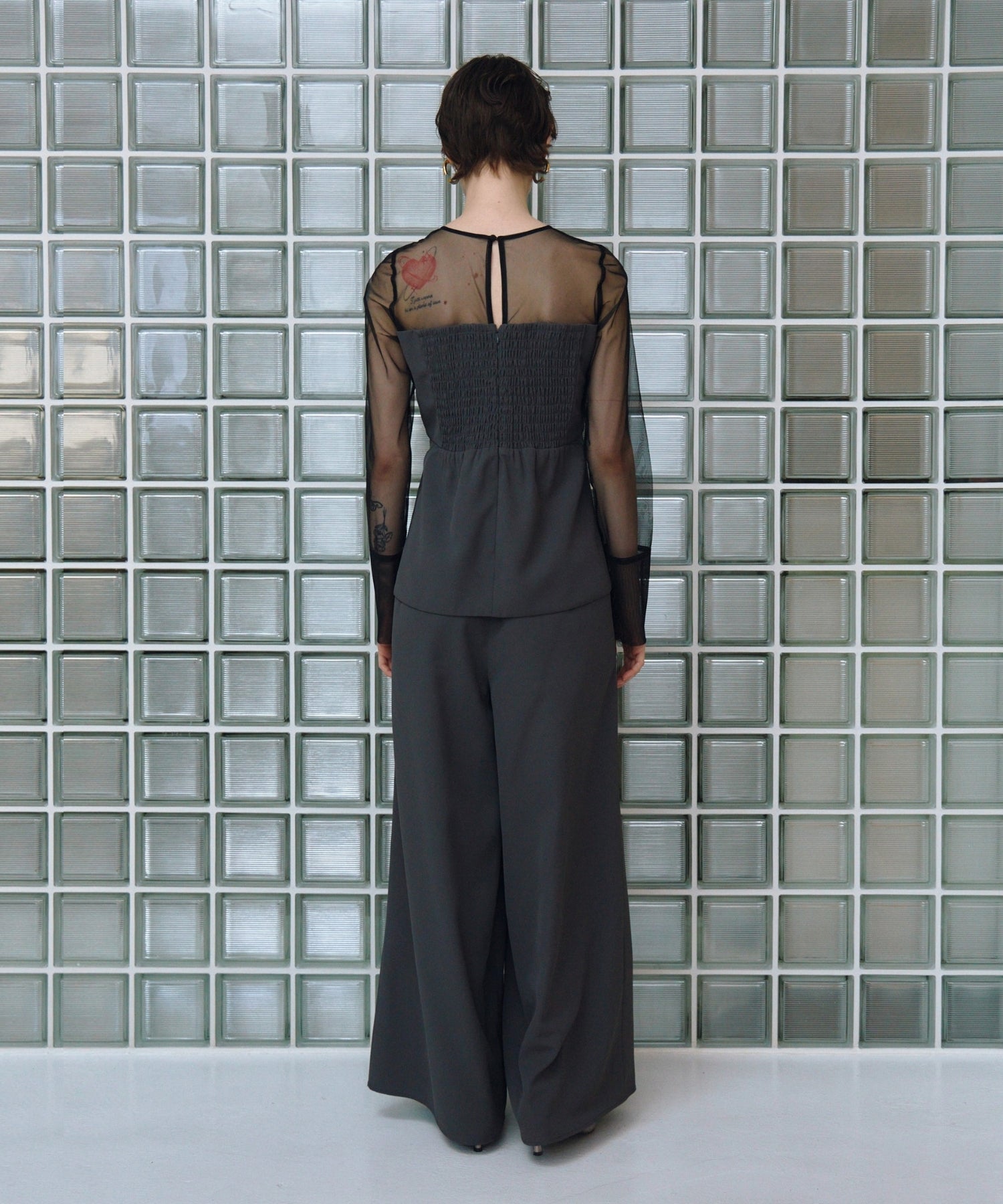 LACE PANEL ACCENT SETUP PANTS DRESS