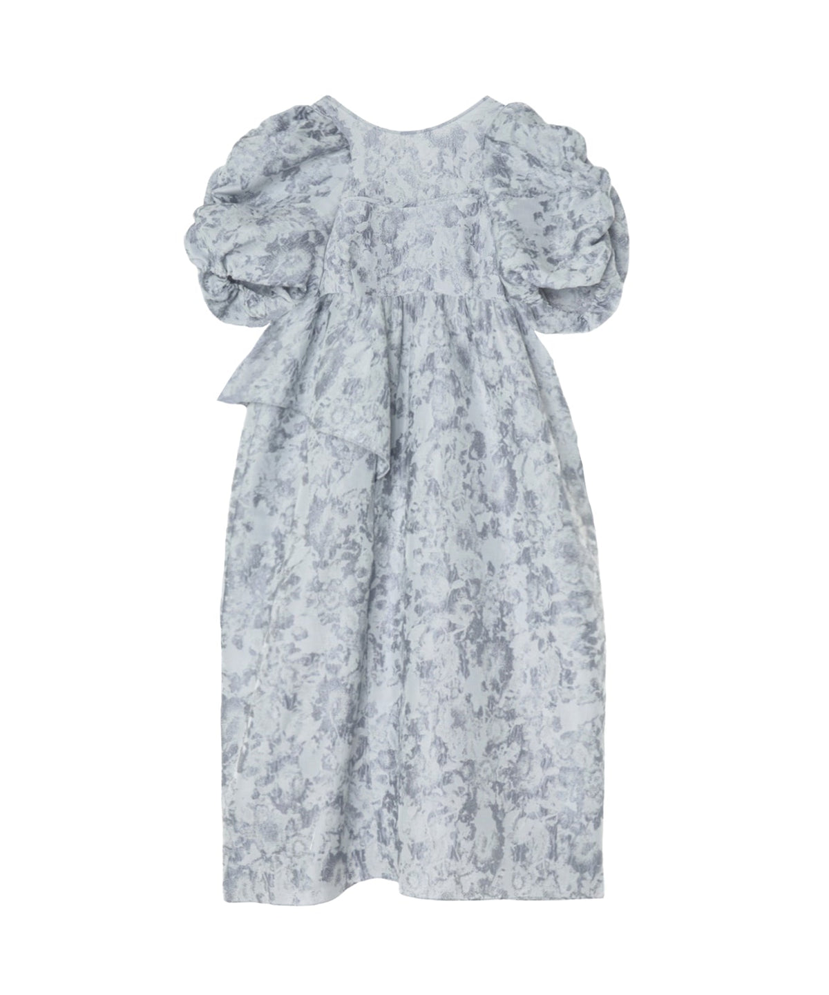 【POPUP】BUBBLE SLEEVE JACQUARD DRESS