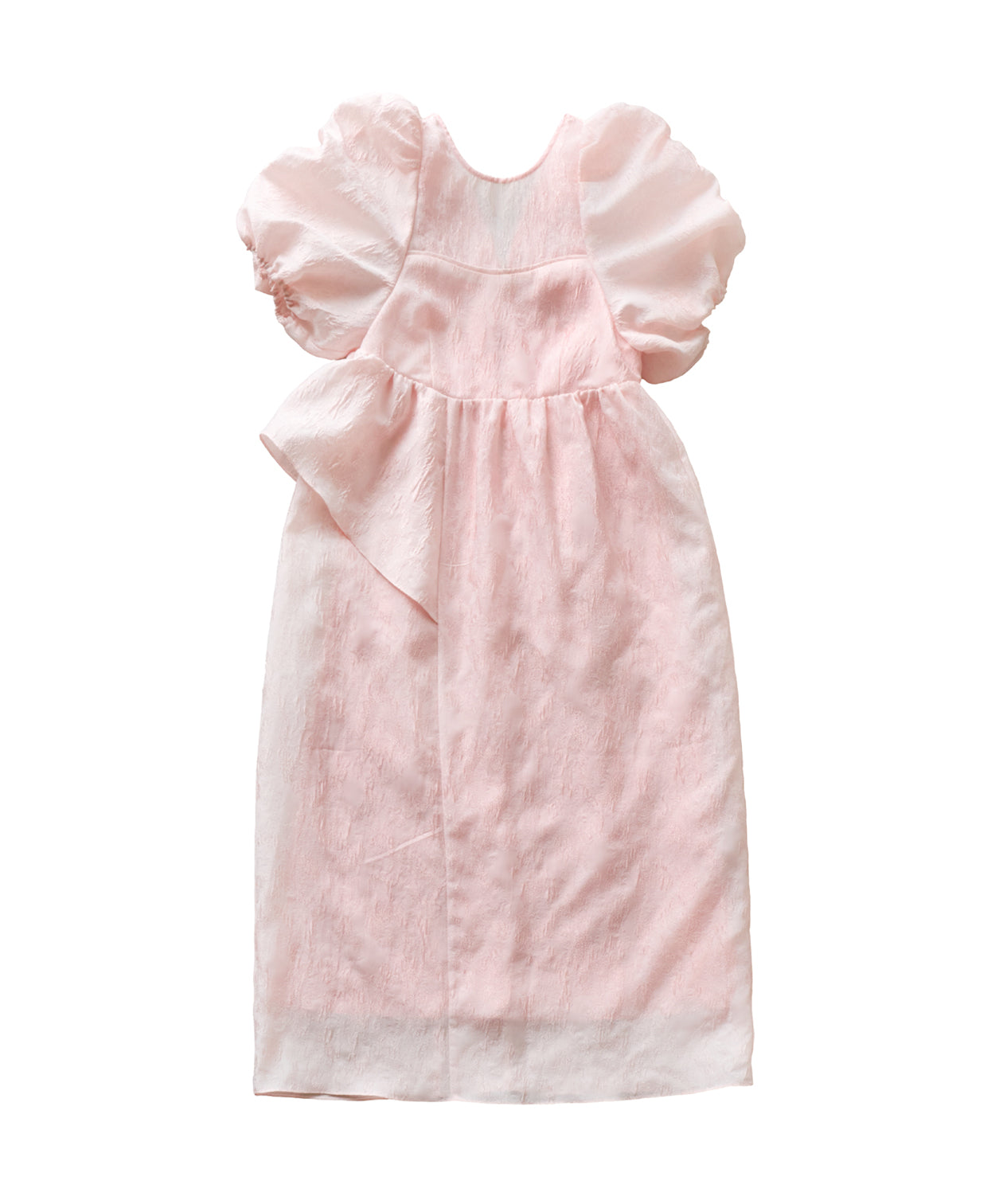 【POPUP】BUBBLE SLEEVE JACQUARD DRESS