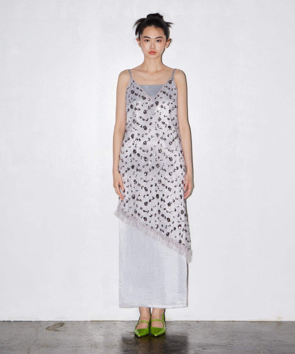 【POPUP】FLOWER SPANGLE CAMI DRESS