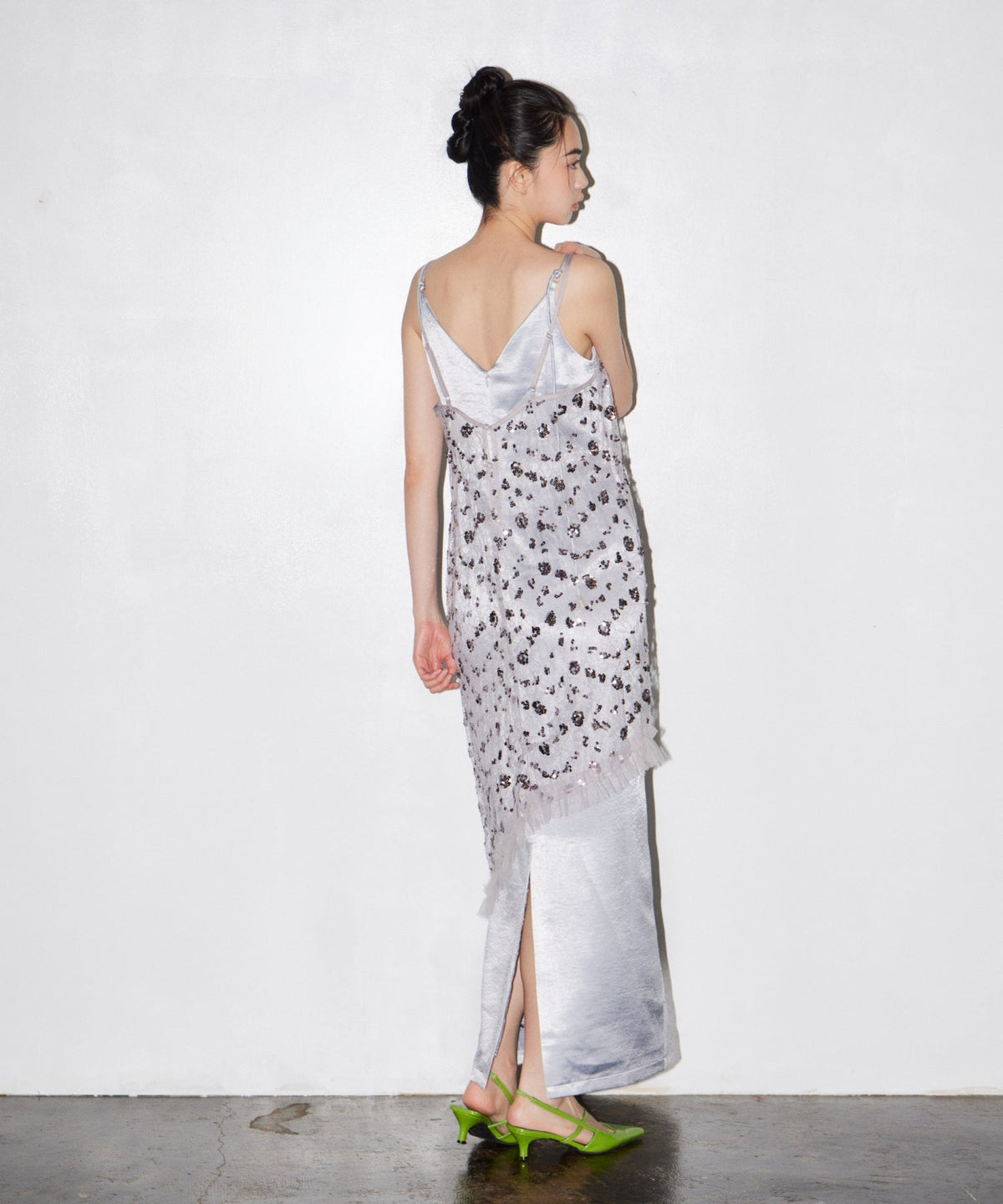 【POPUP】FLOWER SPANGLE CAMI DRESS