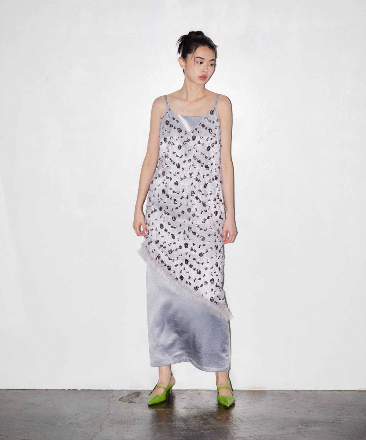 【POPUP】FLOWER SPANGLE CAMI DRESS