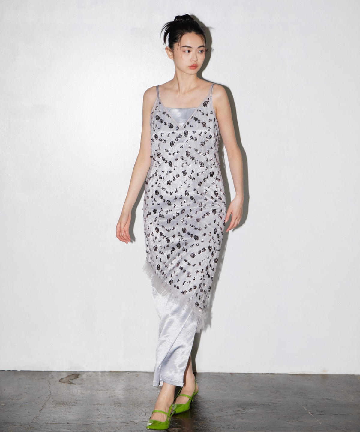【POPUP】FLOWER SPANGLE CAMI DRESS