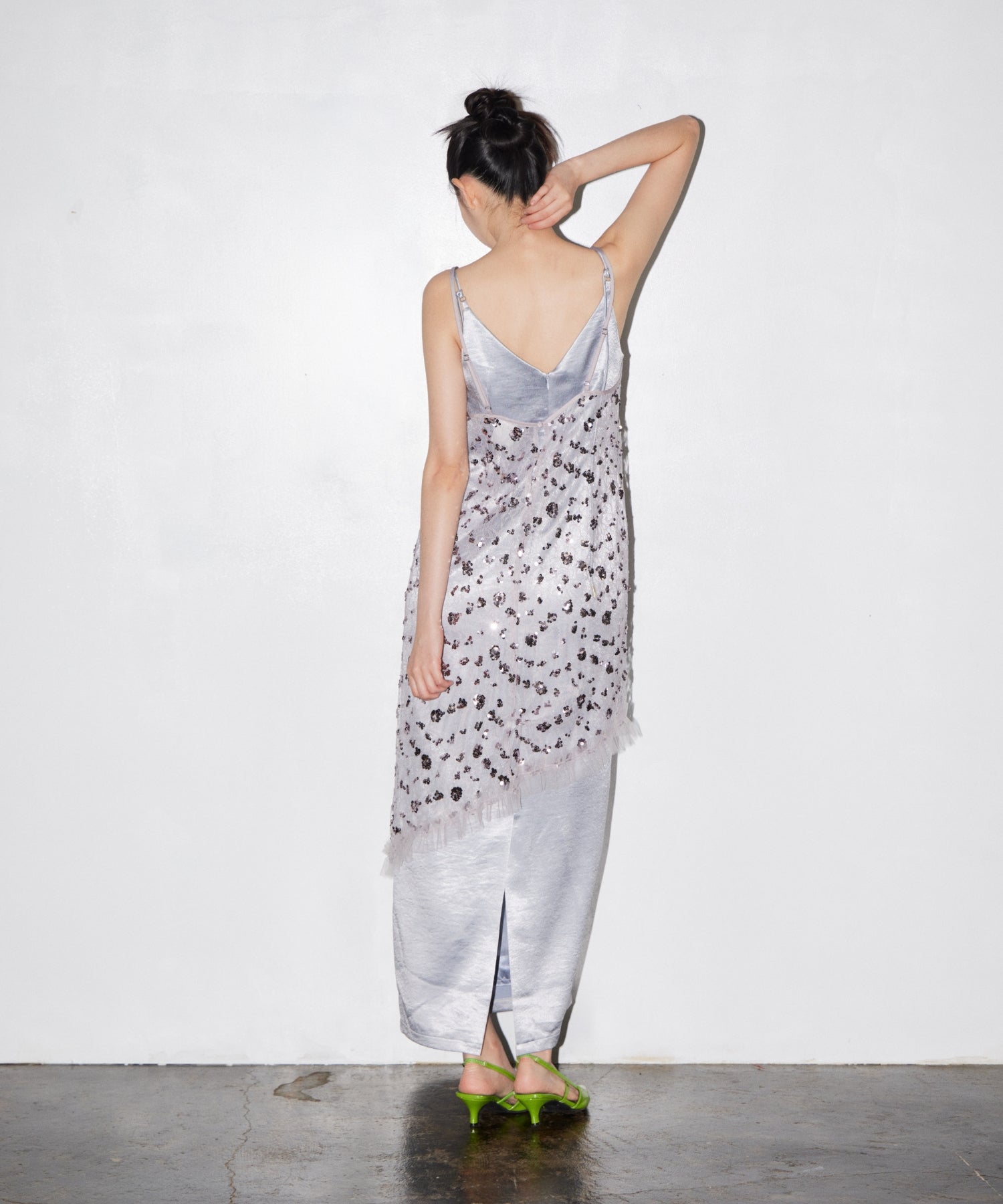 【POPUP】FLOWER SPANGLE CAMI DRESS