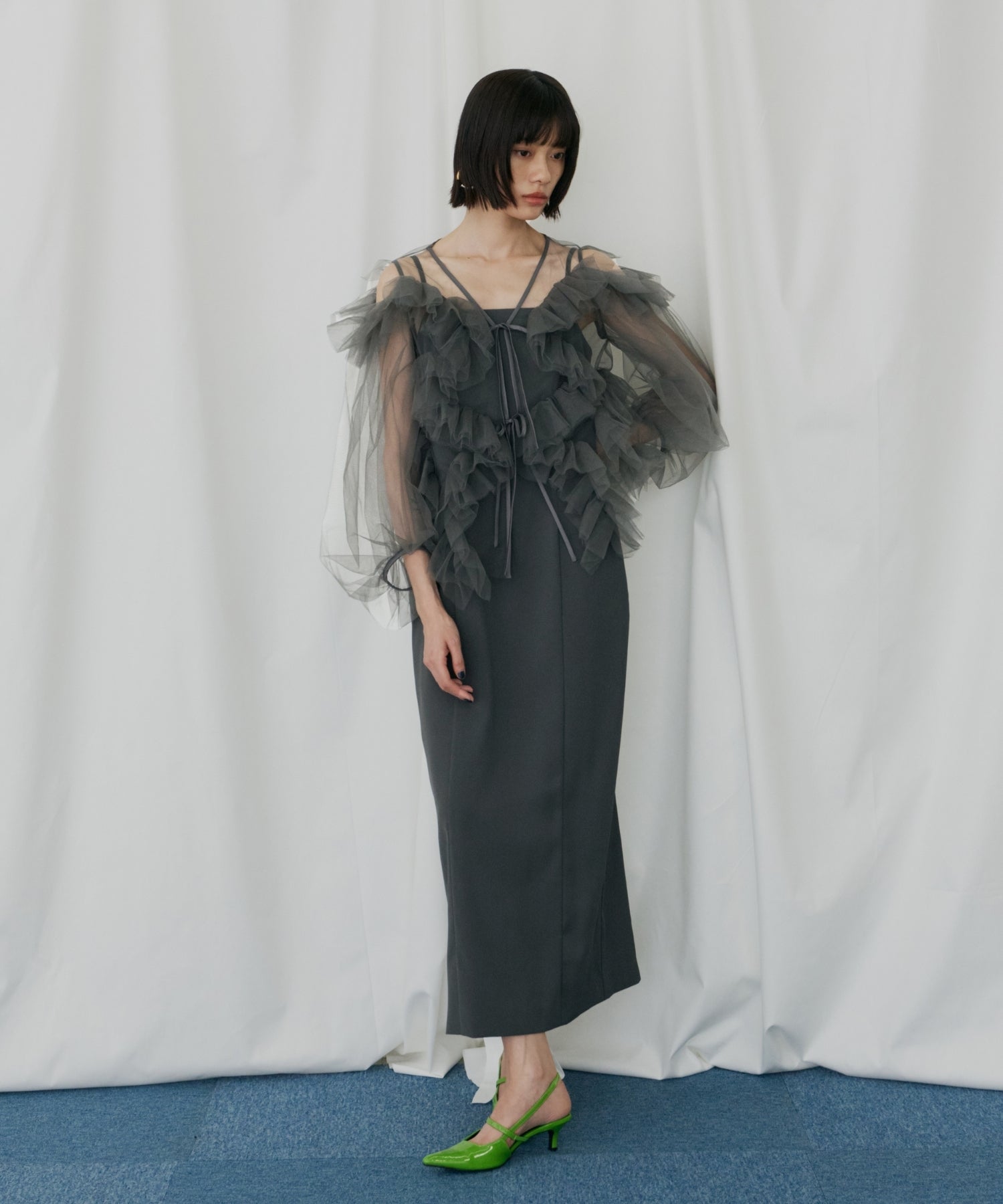 ZIGZAG TULLE DRESS