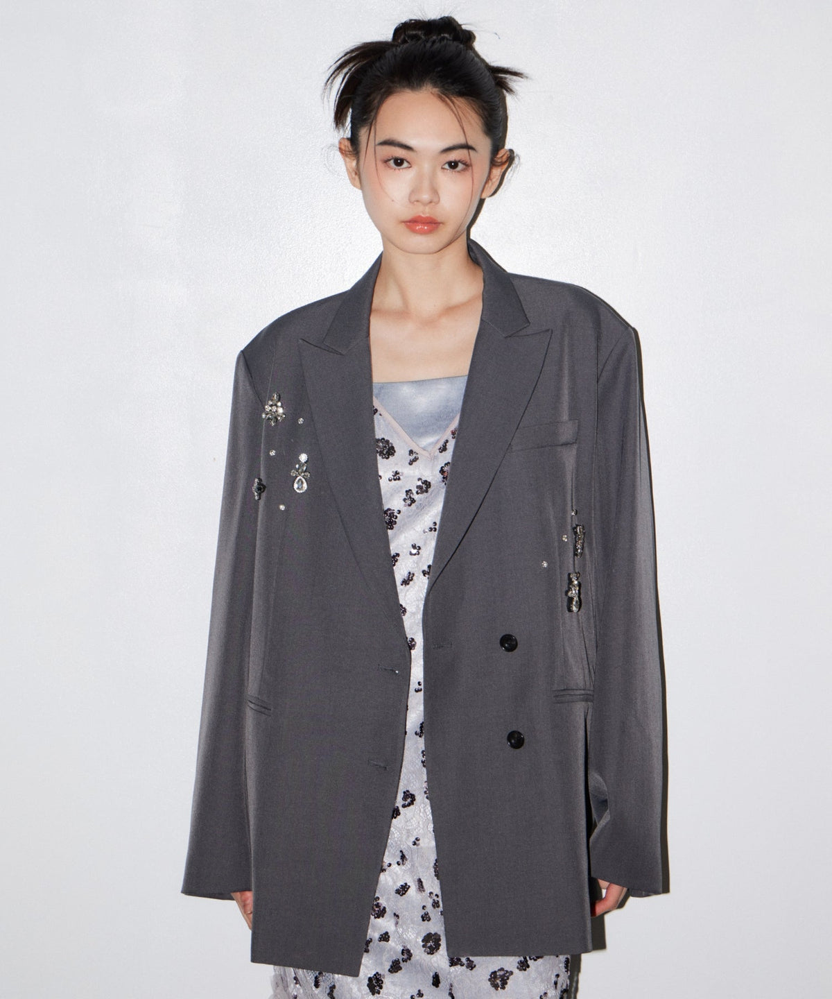 【POPUP】FLOWER SPANGLE CAMI DRESS