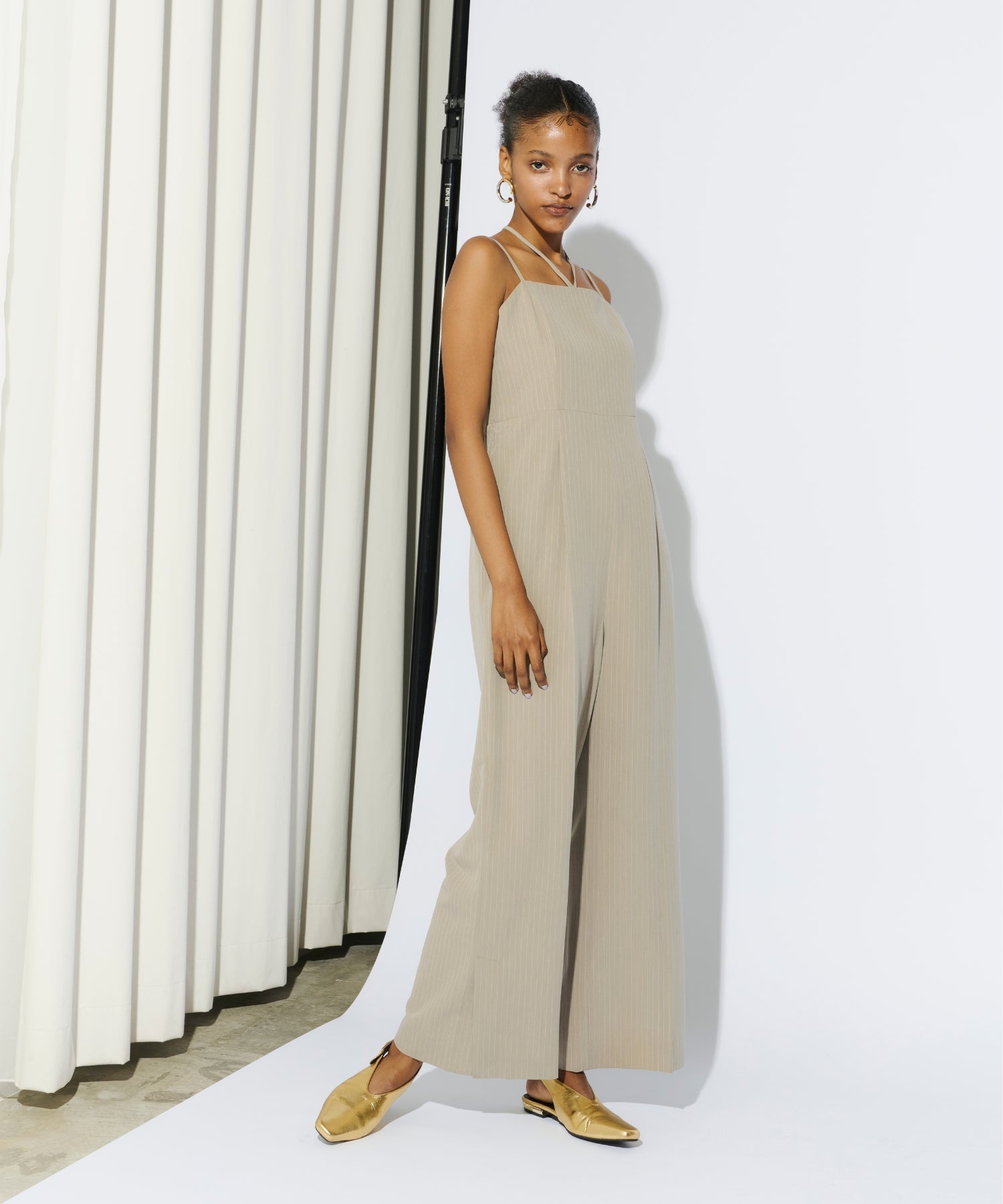 PINSTRIPE ALL IN ONE DRESS