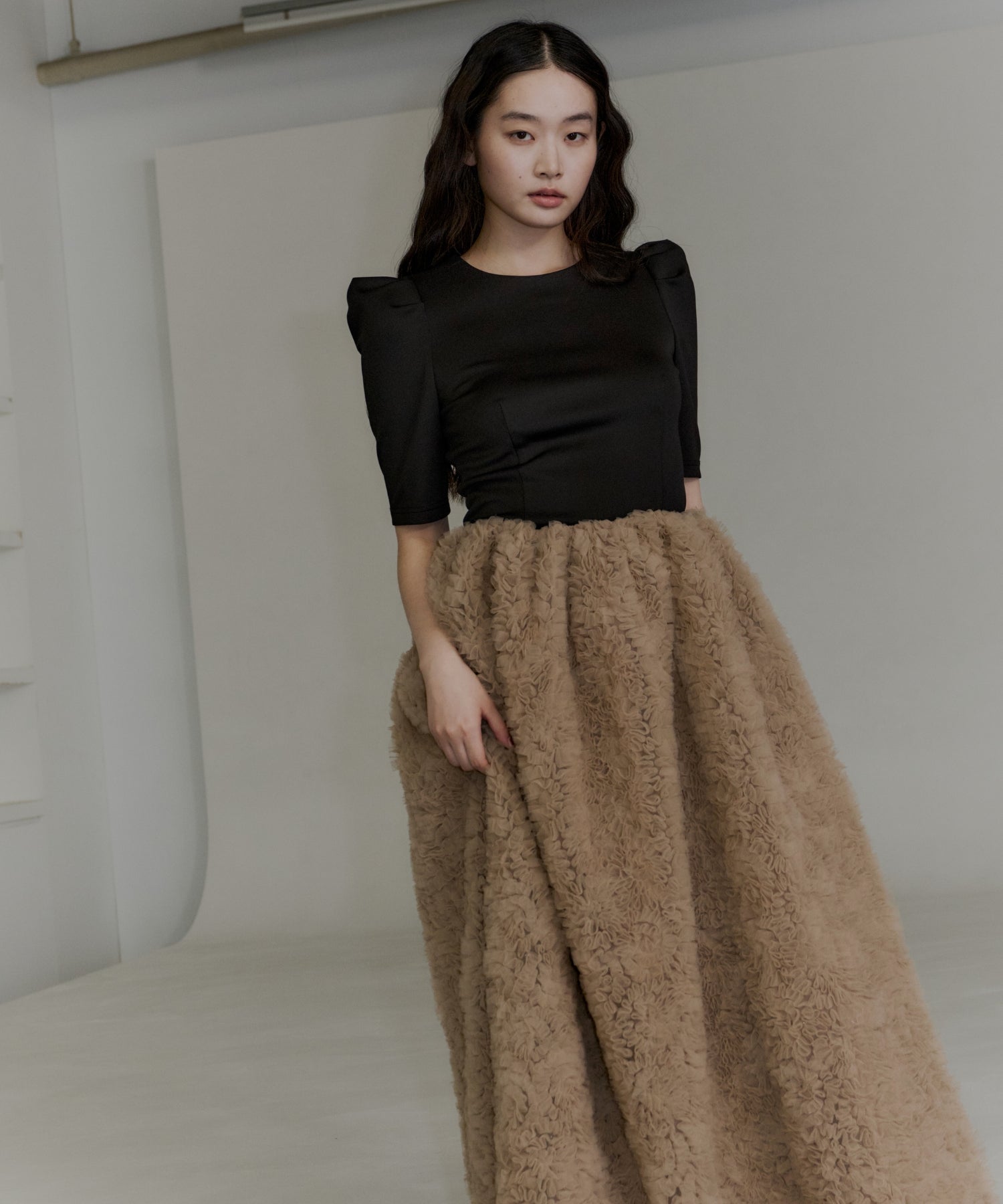 MOCOMOCO SET UP HALF SLEEVE DRESS