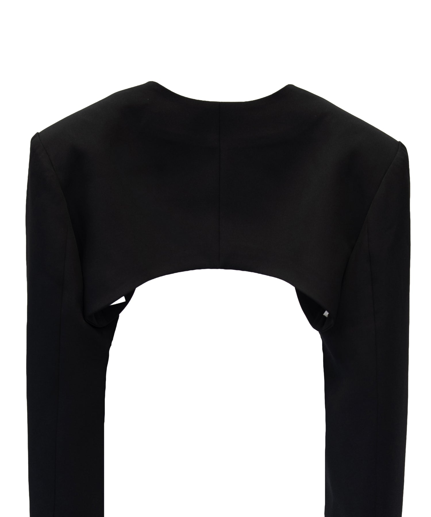 TAILORED POWER JACKET ブラック 背面アップ物撮り画像
