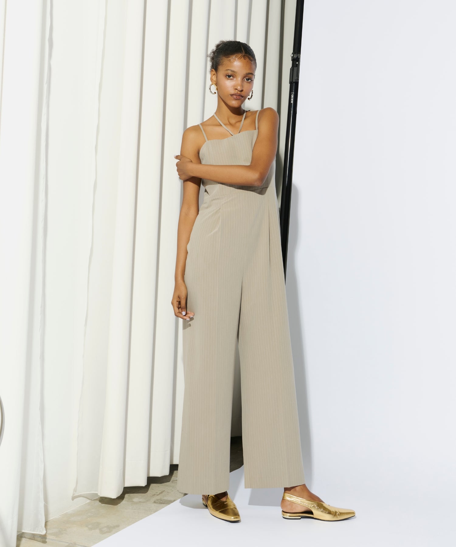 PINSTRIPE ALL IN ONE DRESS