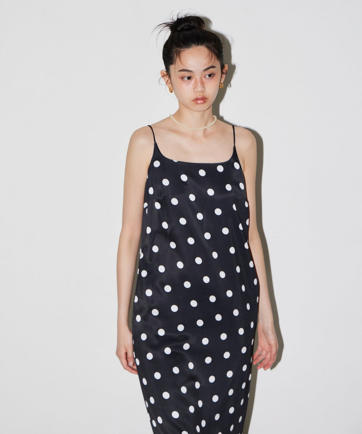 【POPUP】MINIMAL DOT SATIN DRESS