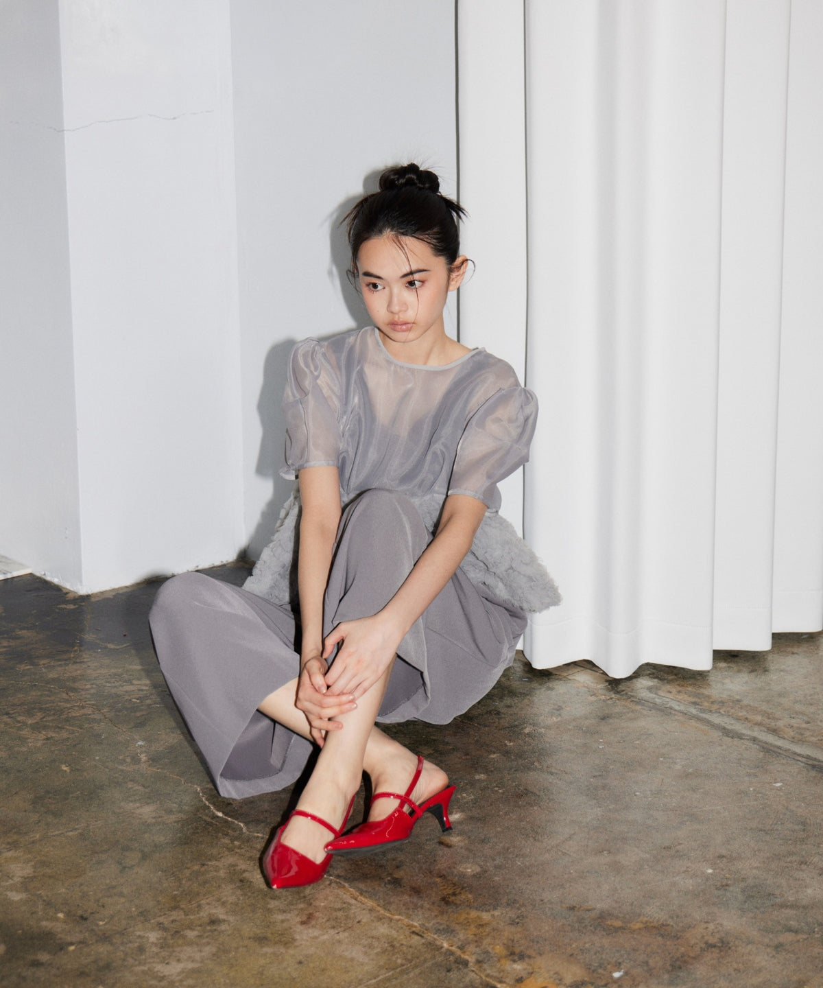 SWELL PEPLUM SET UP PANTS DRESS