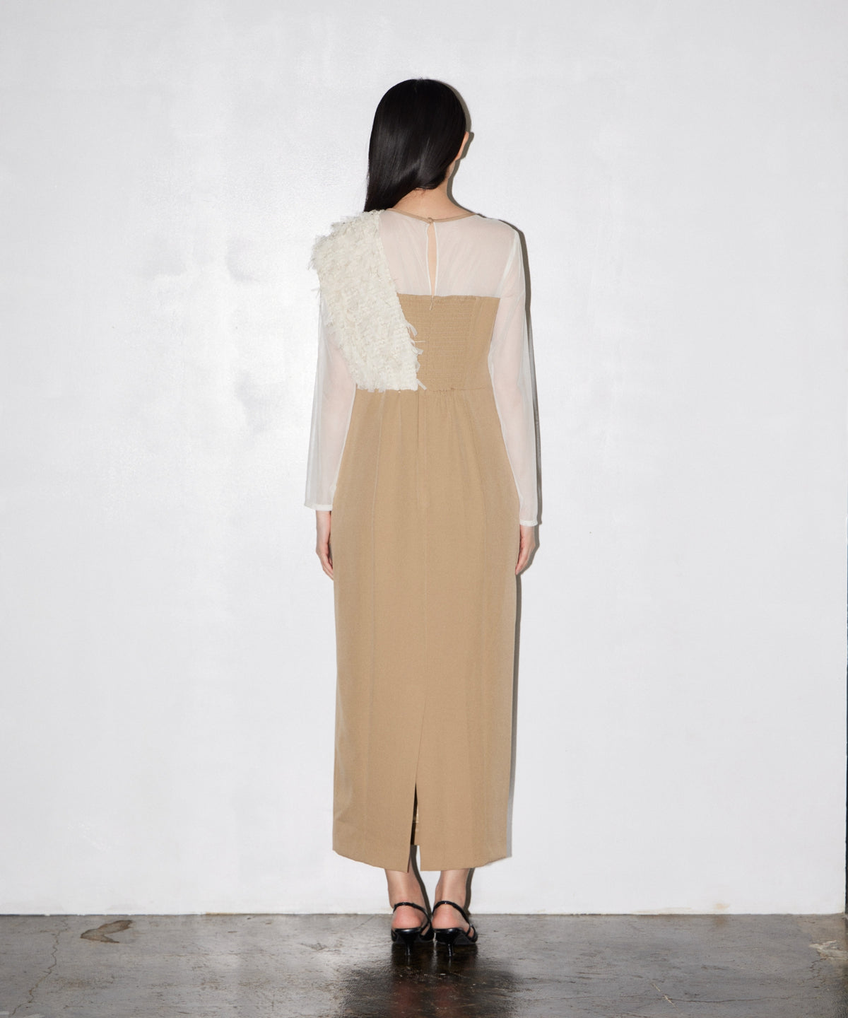 FRINGE GLITTER KNOT DRESS