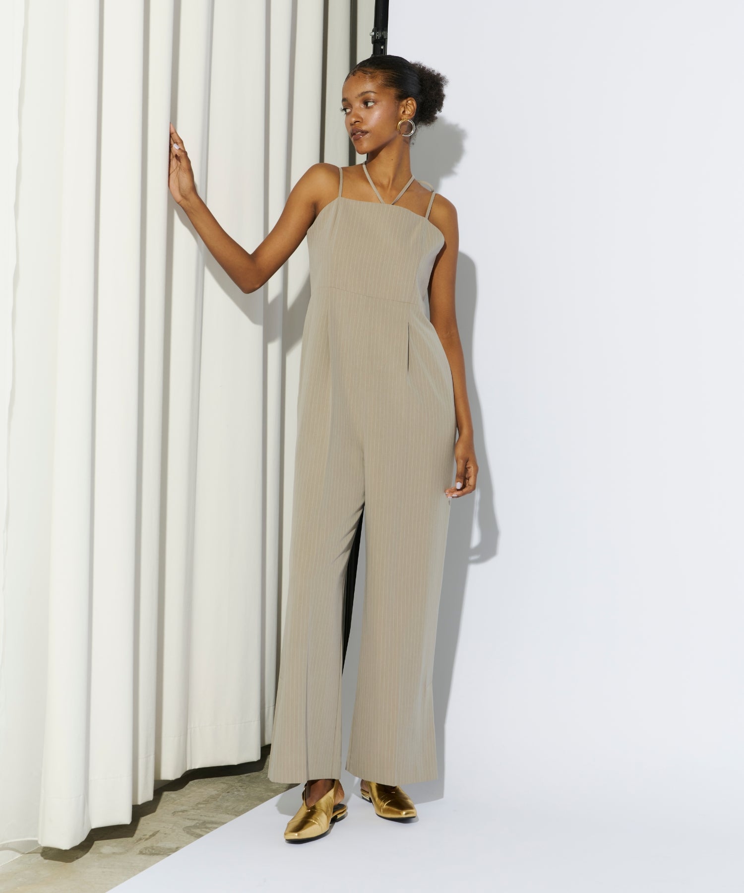 PINSTRIPE ALL IN ONE DRESS