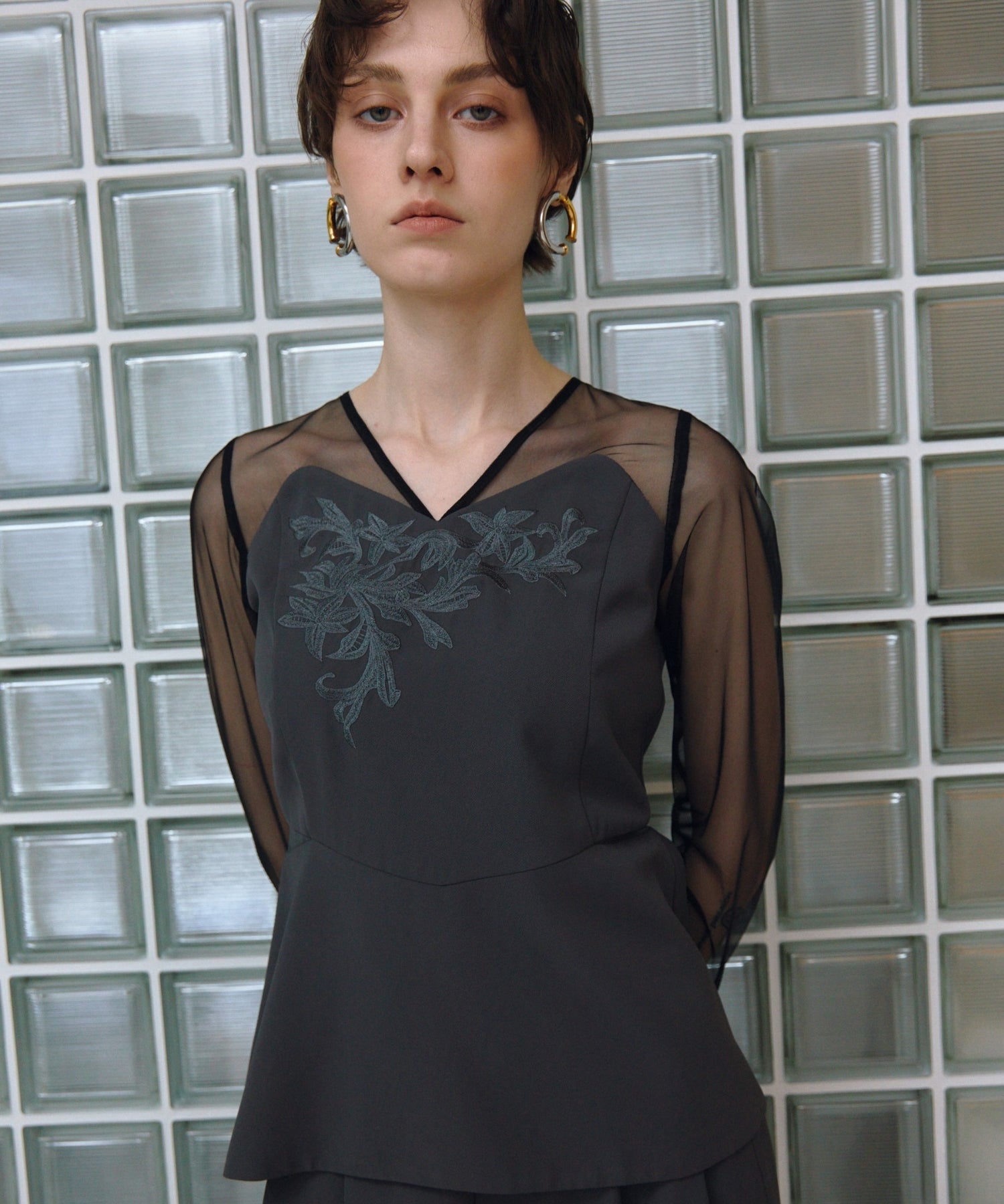 LACE PANEL ACCENT SETUP PANTS DRESS