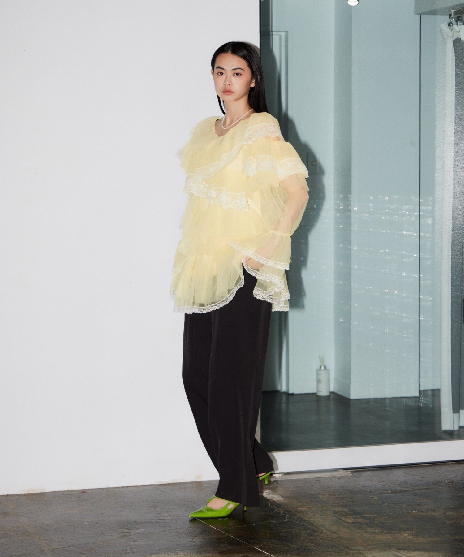 RUFFLE TULLE TOPS & MINI DRESS