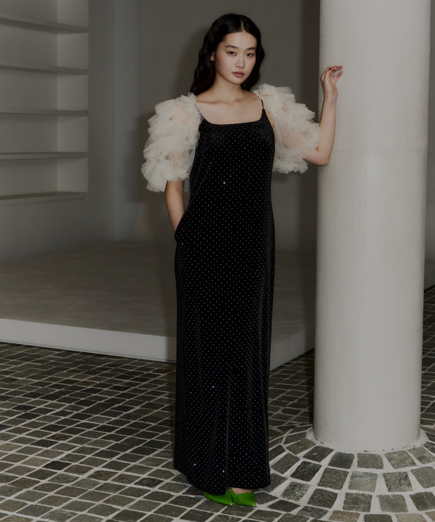 MIXING FRILLS BOLERO